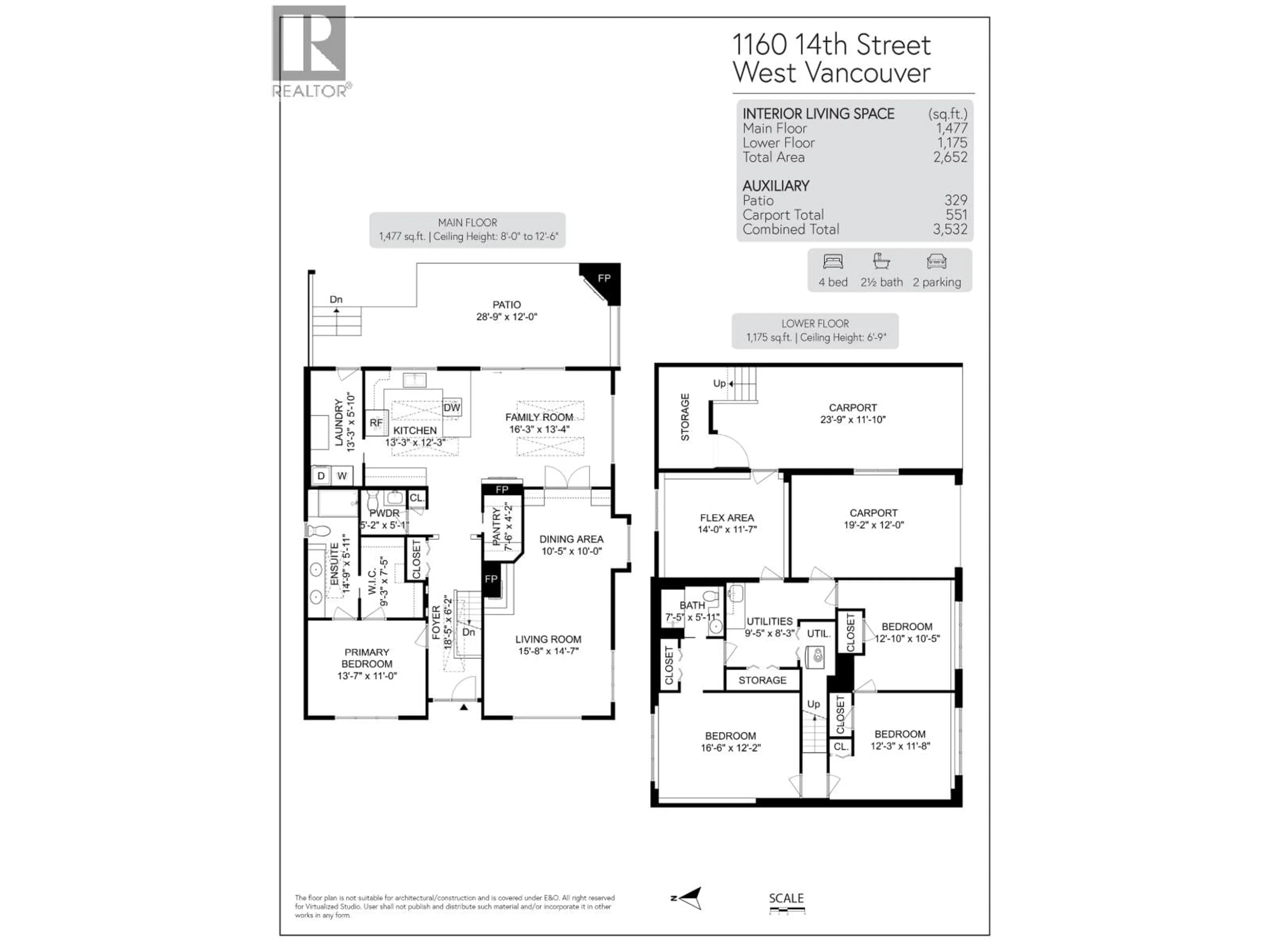Floor plan for 1160 14TH STREET, West Vancouver British Columbia V7T2R7