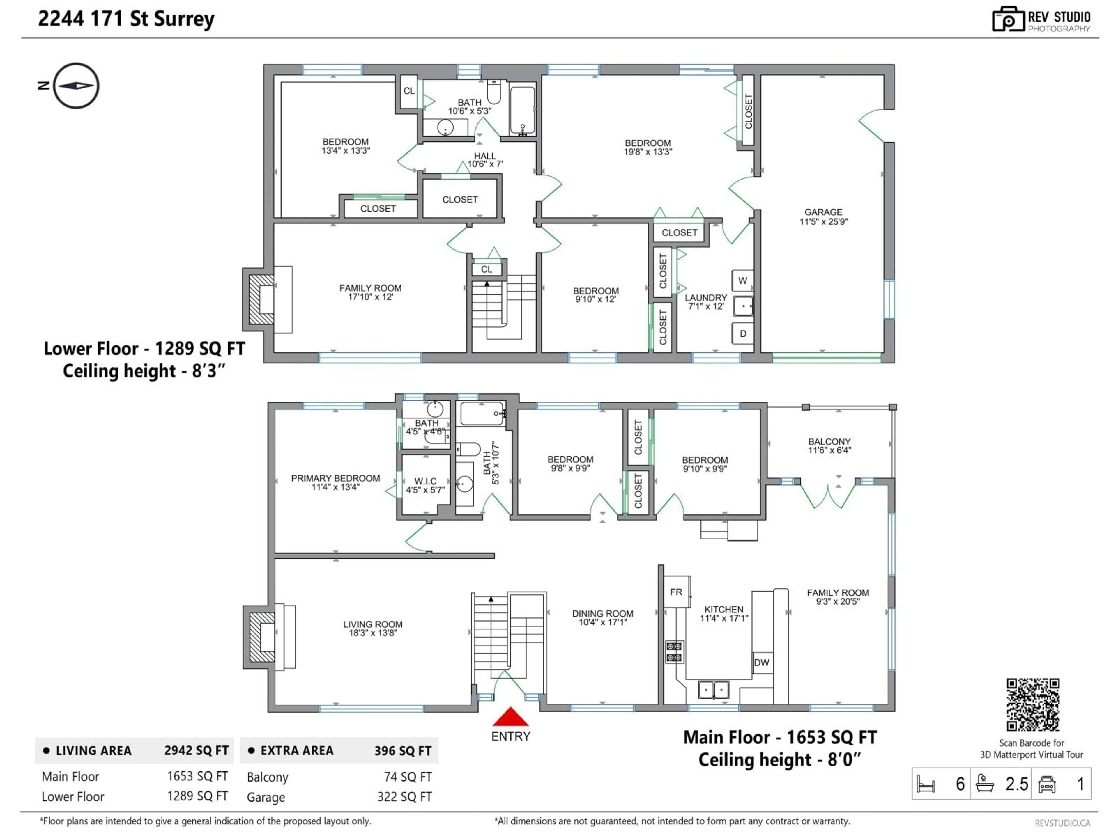 Floor plan for 2244 171 STREET, Surrey British Columbia V3Z9X6