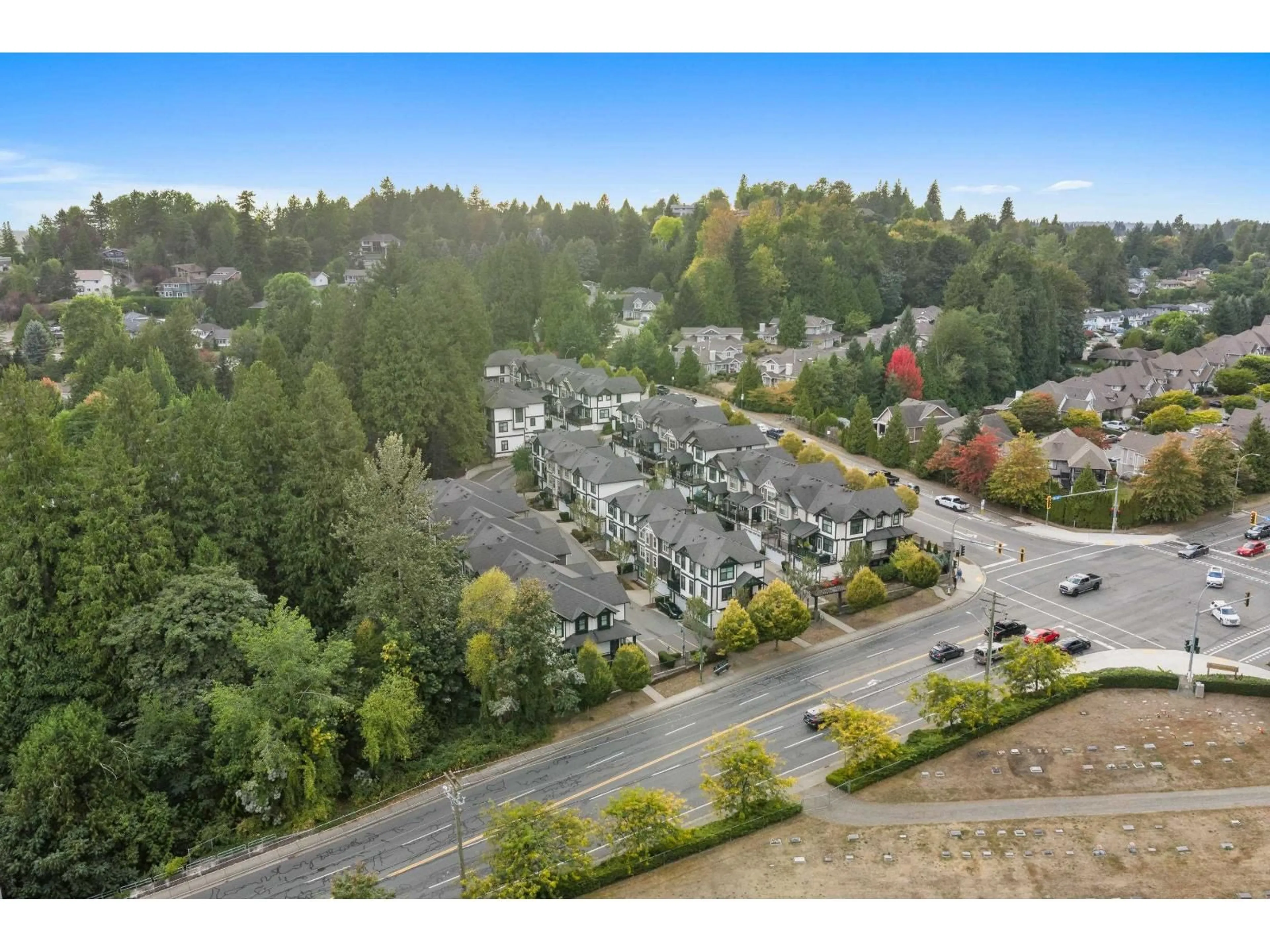 A pic from outside/outdoor area/front of a property/back of a property/a pic from drone, mountain view for 4 - 35298 MARSHALL ROAD, Abbotsford British Columbia V3G0E2