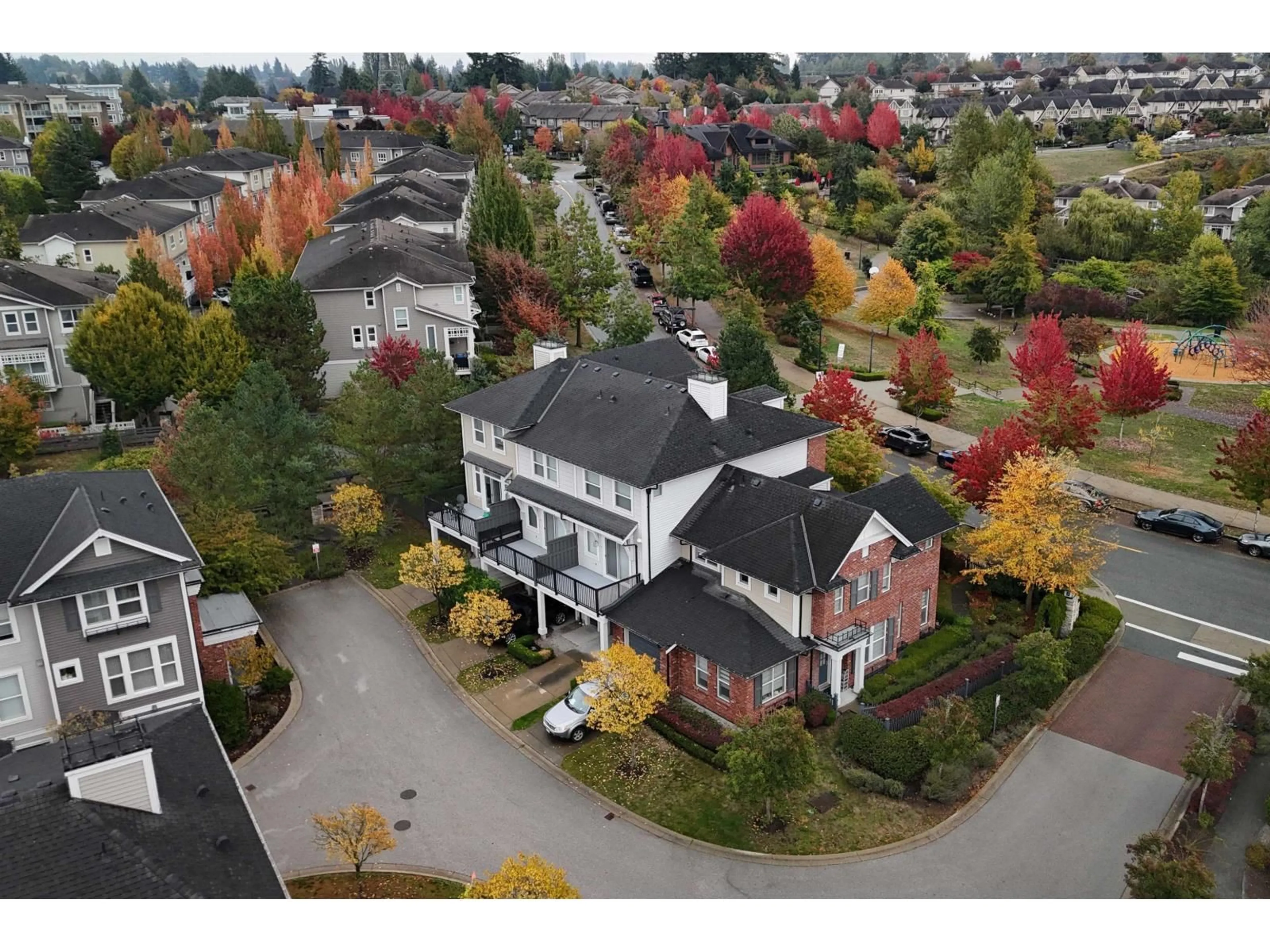 A pic from outside/outdoor area/front of a property/back of a property/a pic from drone, street for 2 - 10415 DELSOM CRESCENT, Delta British Columbia V4C0B1