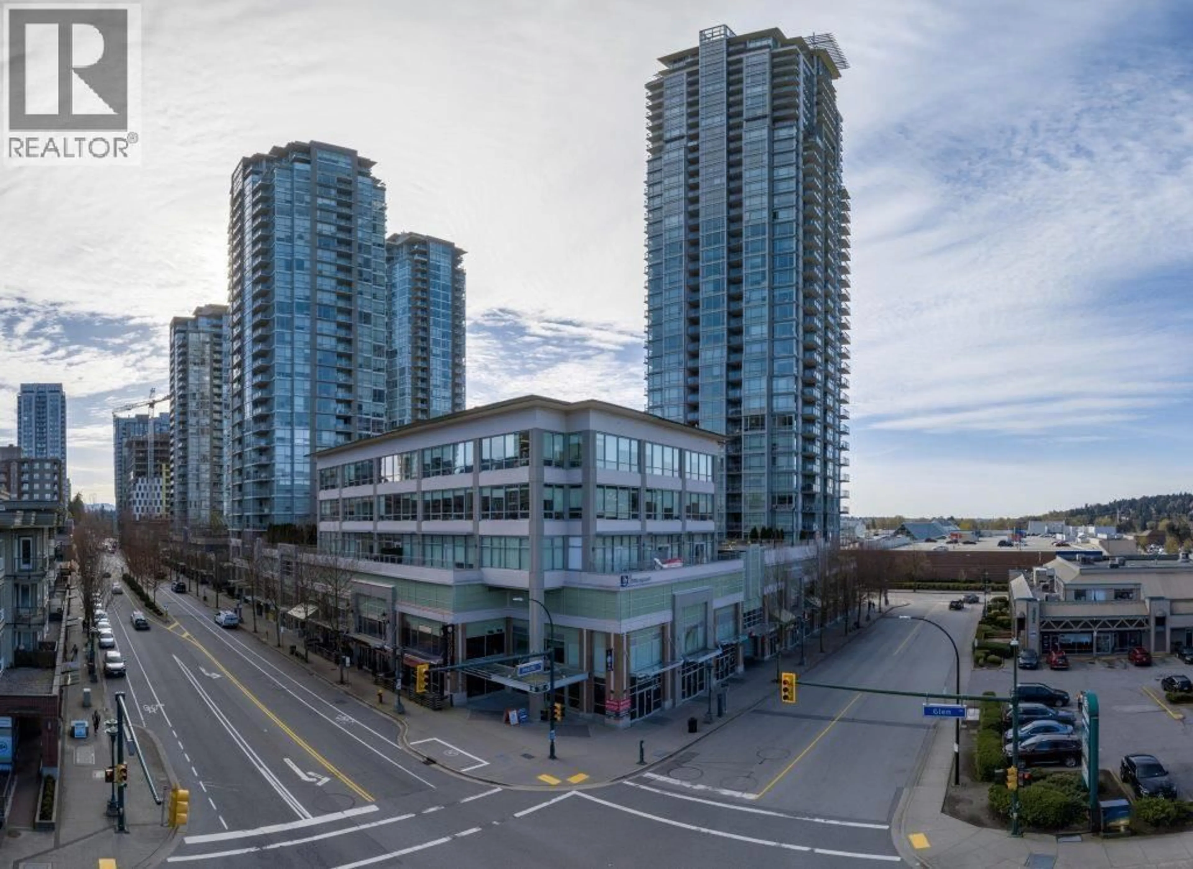 A pic from outside/outdoor area/front of a property/back of a property/a pic from drone, city buildings view from balcony for 1209 - 2955 ATLANTIC AVENUE, Coquitlam British Columbia V3B0H9