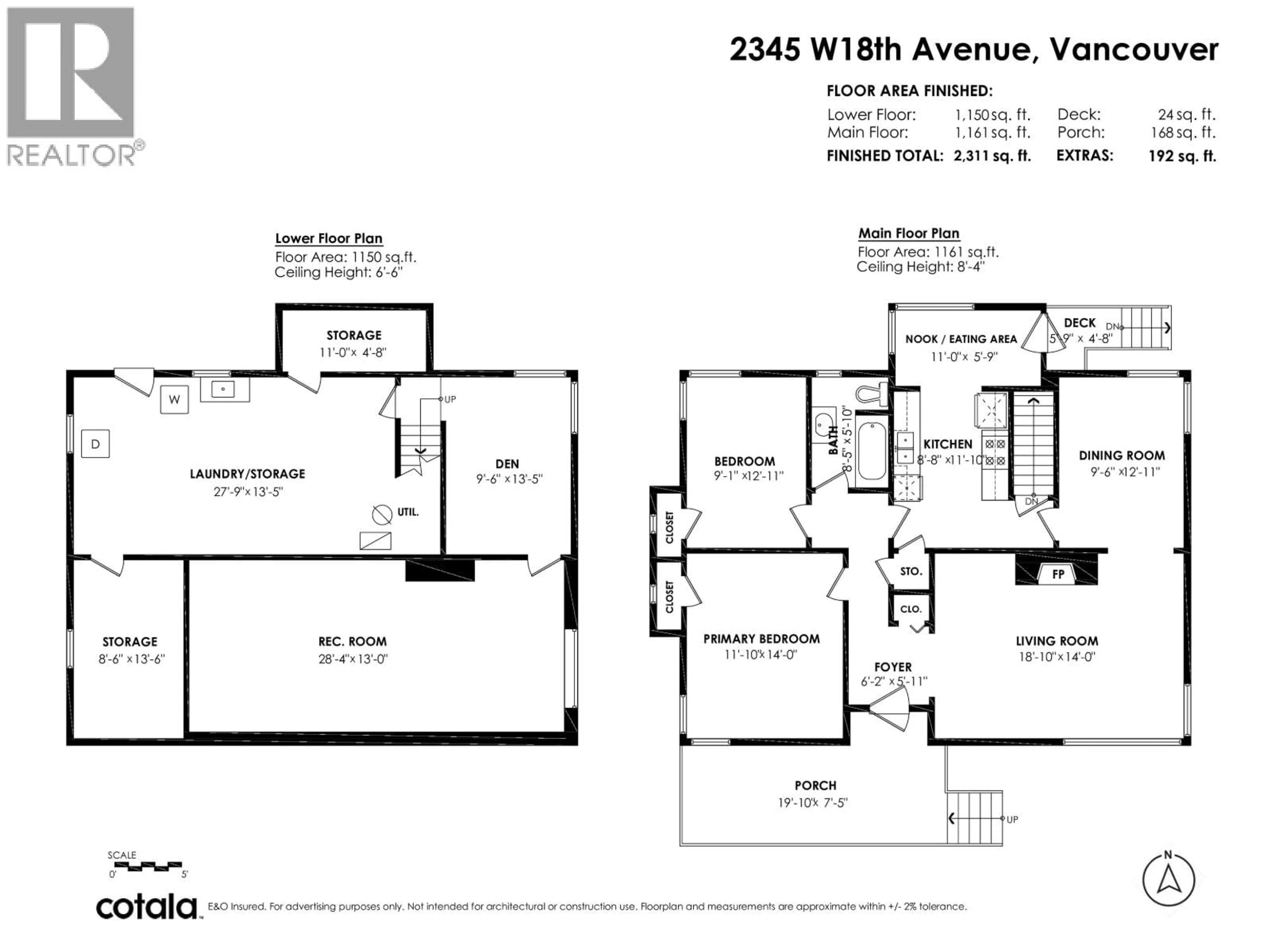 Floor plan for 2345 18TH AVENUE, Vancouver British Columbia V6L1A7