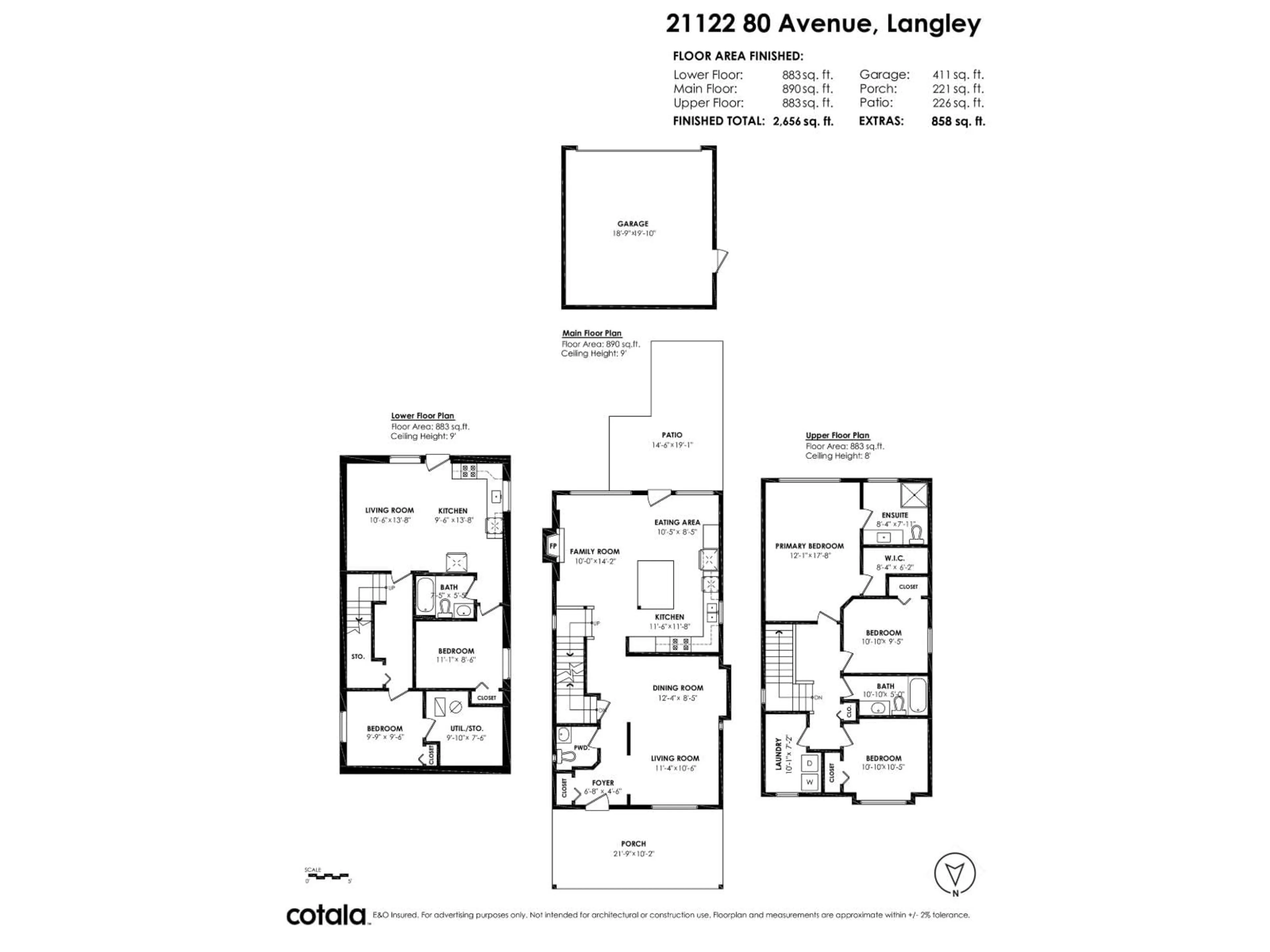 Floor plan for 21122 80 AVENUE, Langley British Columbia V2Y0H2