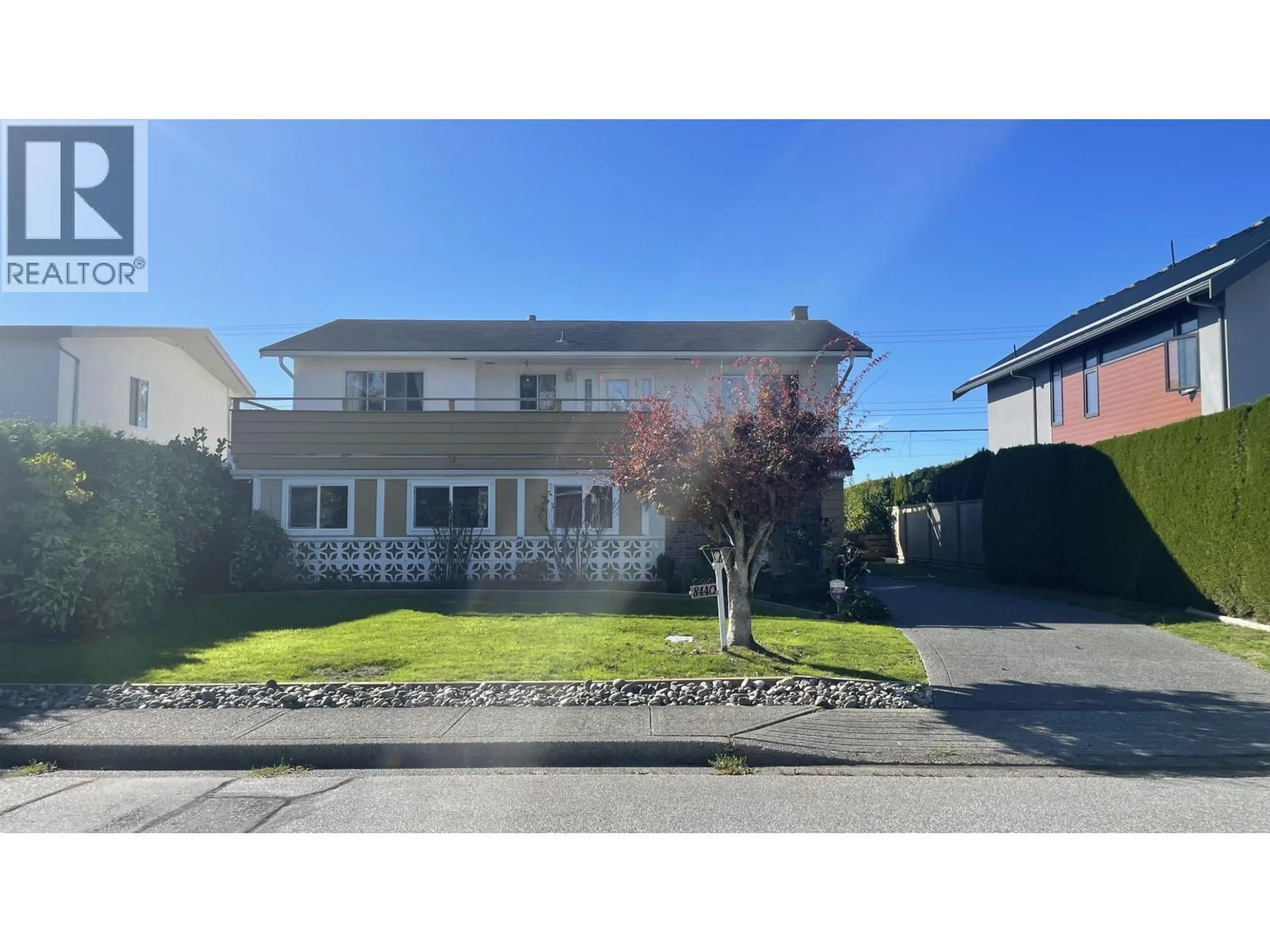 A pic from outside/outdoor area/front of a property/back of a property/a pic from drone, street for 8440 FAIRDELL CRESCENT, Richmond British Columbia V7C1W4