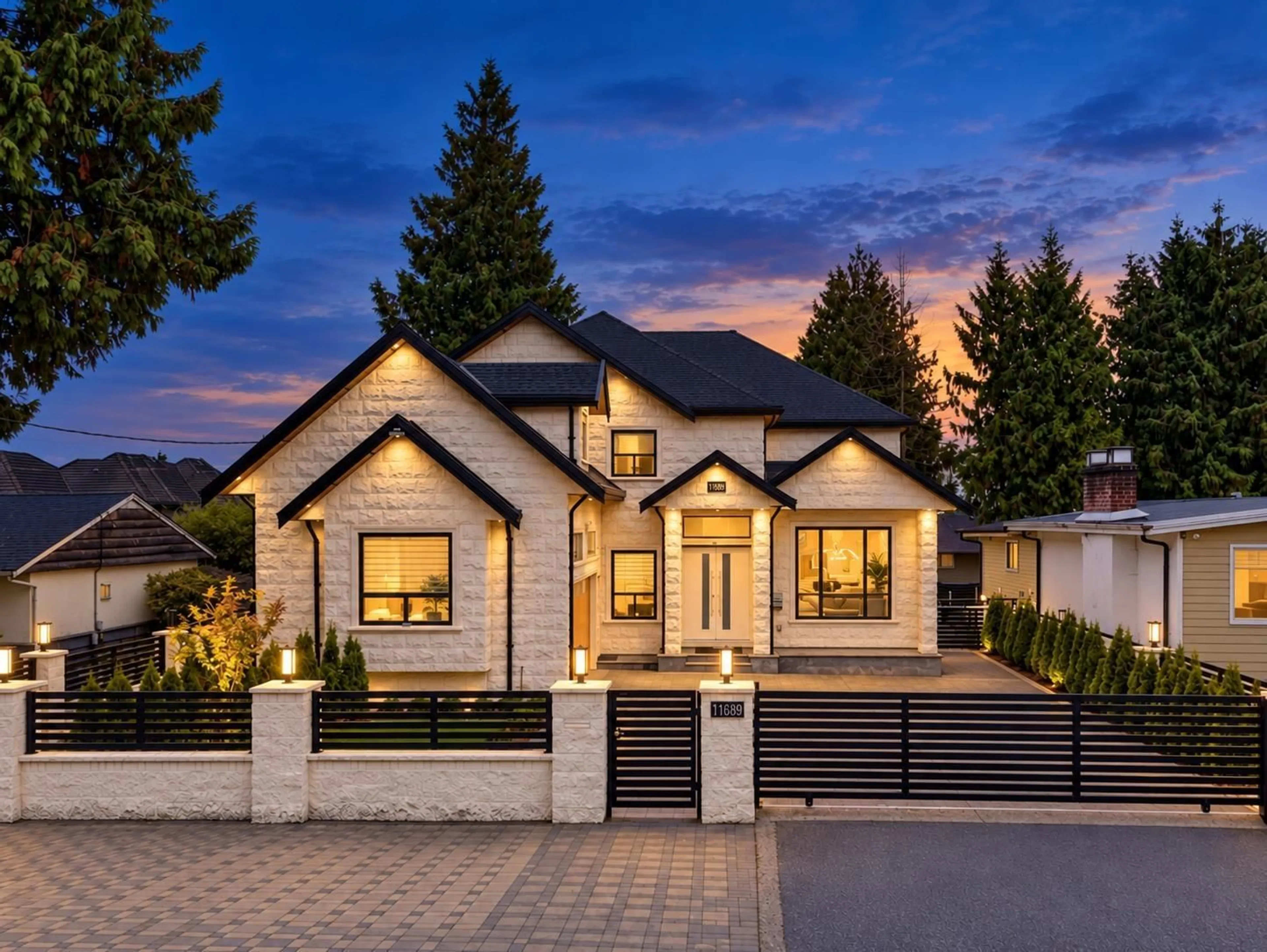 Home with brick exterior material, street for 11689 96A AVENUE, Surrey British Columbia V3V2A2