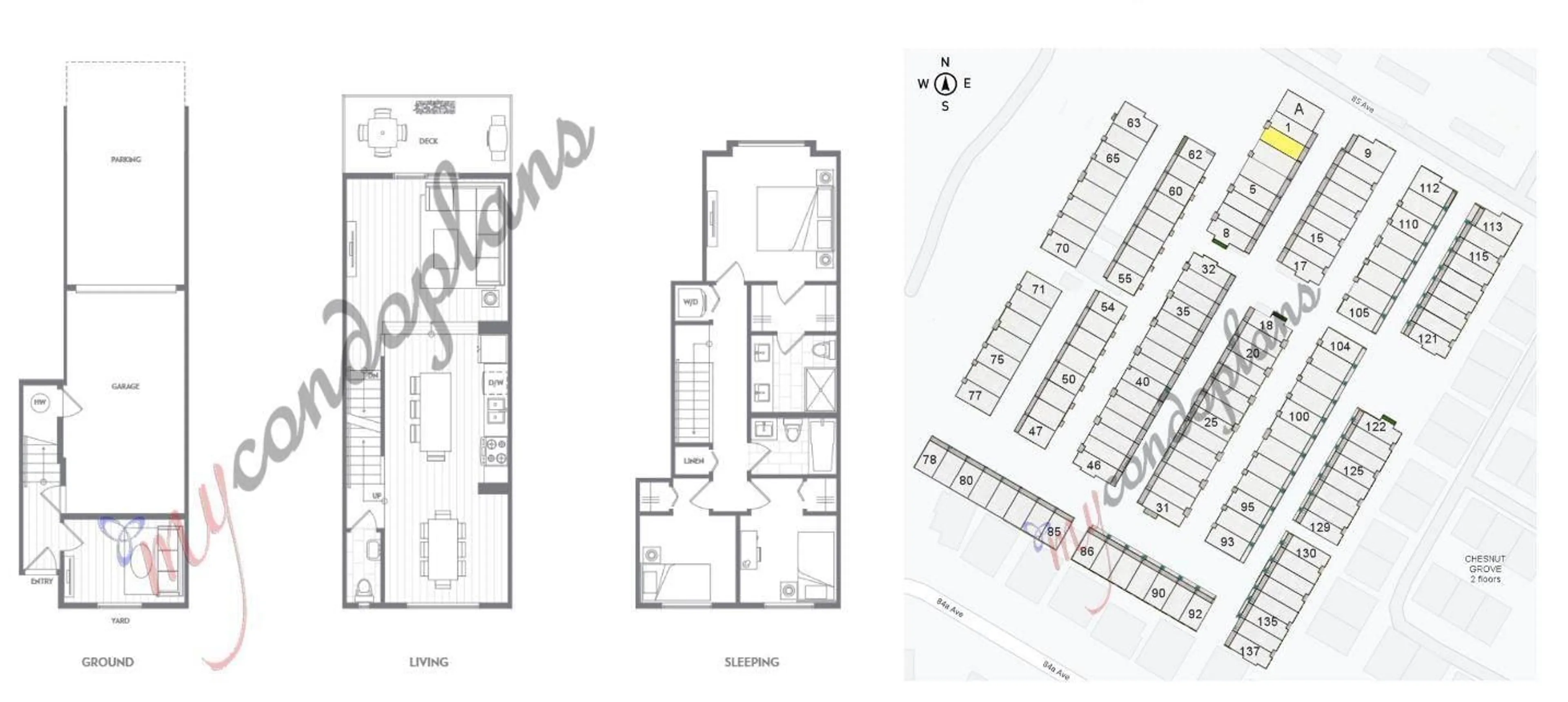 Floor plan for 2 - 15850 85 AVENUE, Surrey British Columbia V4N6W2
