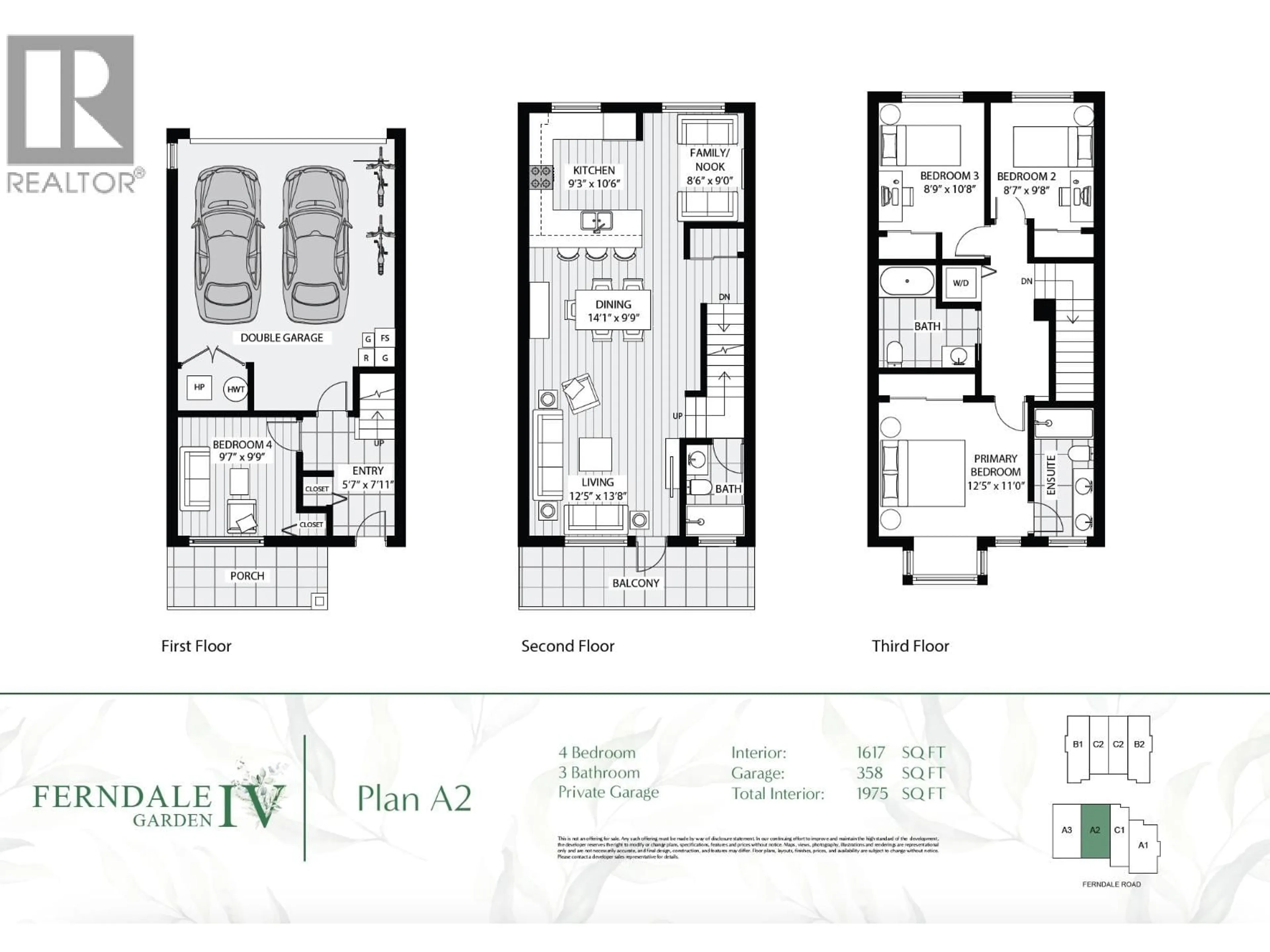 Floor plan for 6 - 9331 FERNDALE ROAD, Richmond British Columbia V6Y1X4