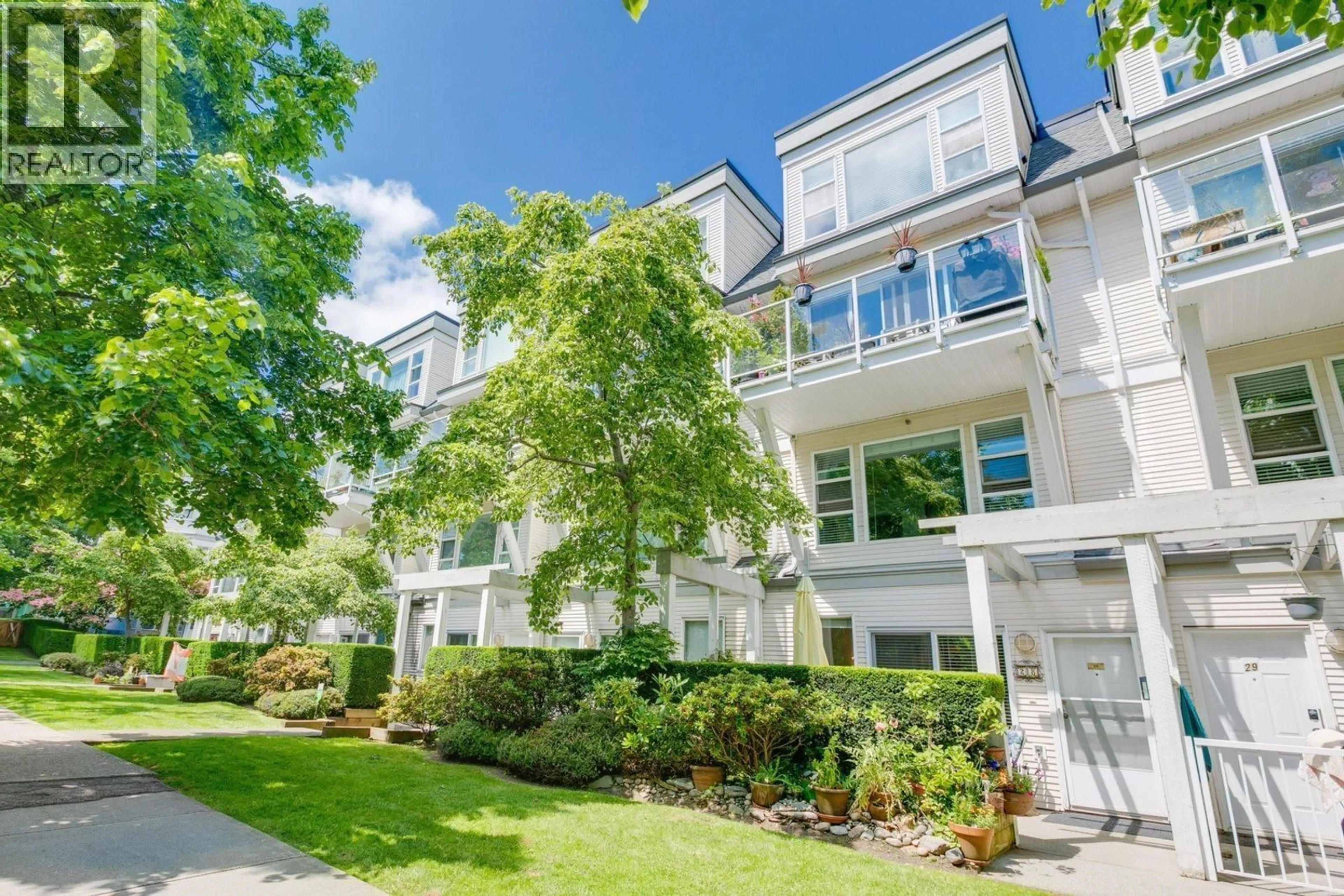 A pic from outside/outdoor area/front of a property/back of a property/a pic from drone, street for 26 - 2723 KENT NORTH AVENUE, Vancouver British Columbia V5S3T9