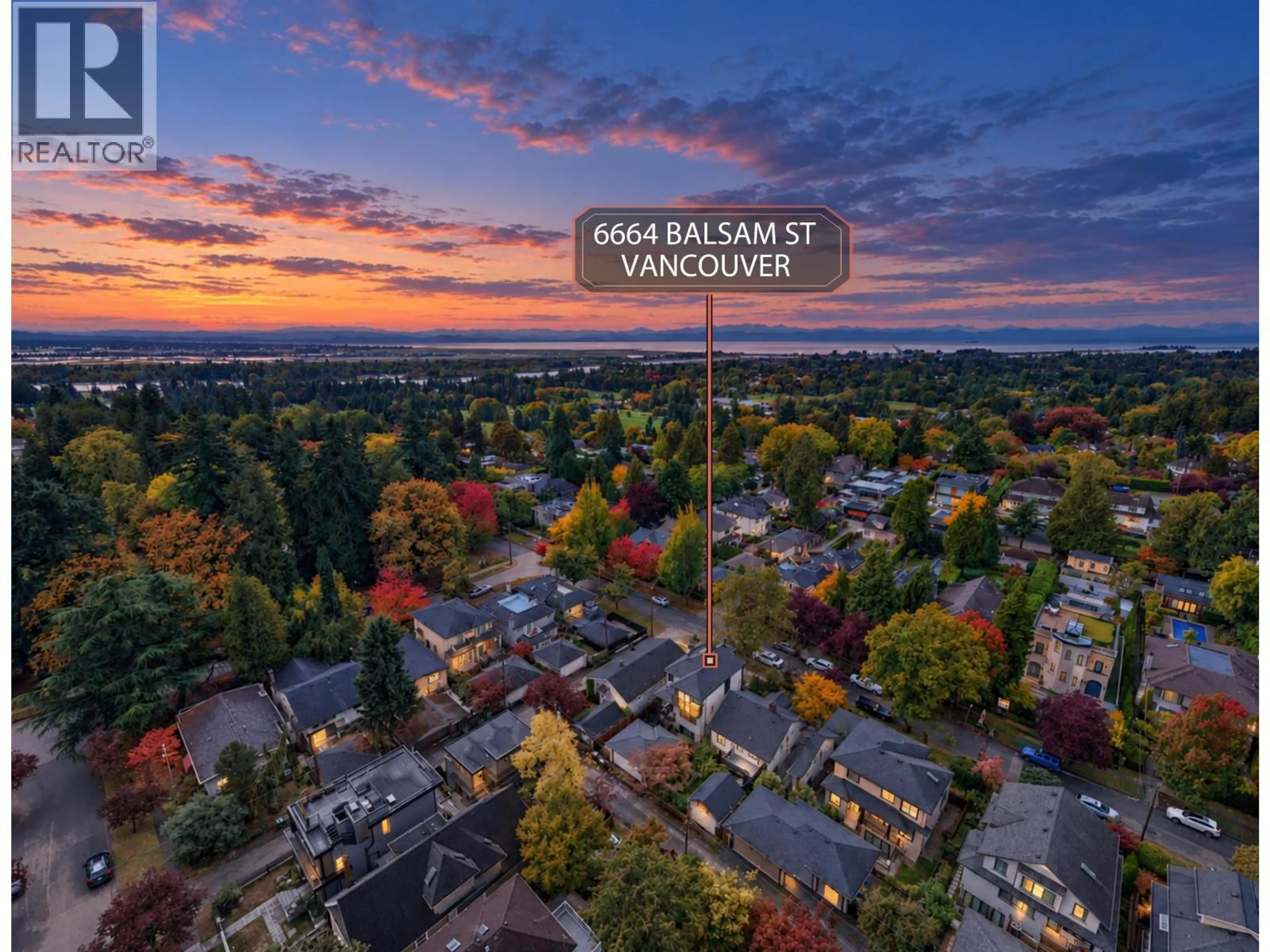 A pic from outside/outdoor area/front of a property/back of a property/a pic from drone, mountain view for 6664 BALSAM STREET, Vancouver British Columbia V6P5W7