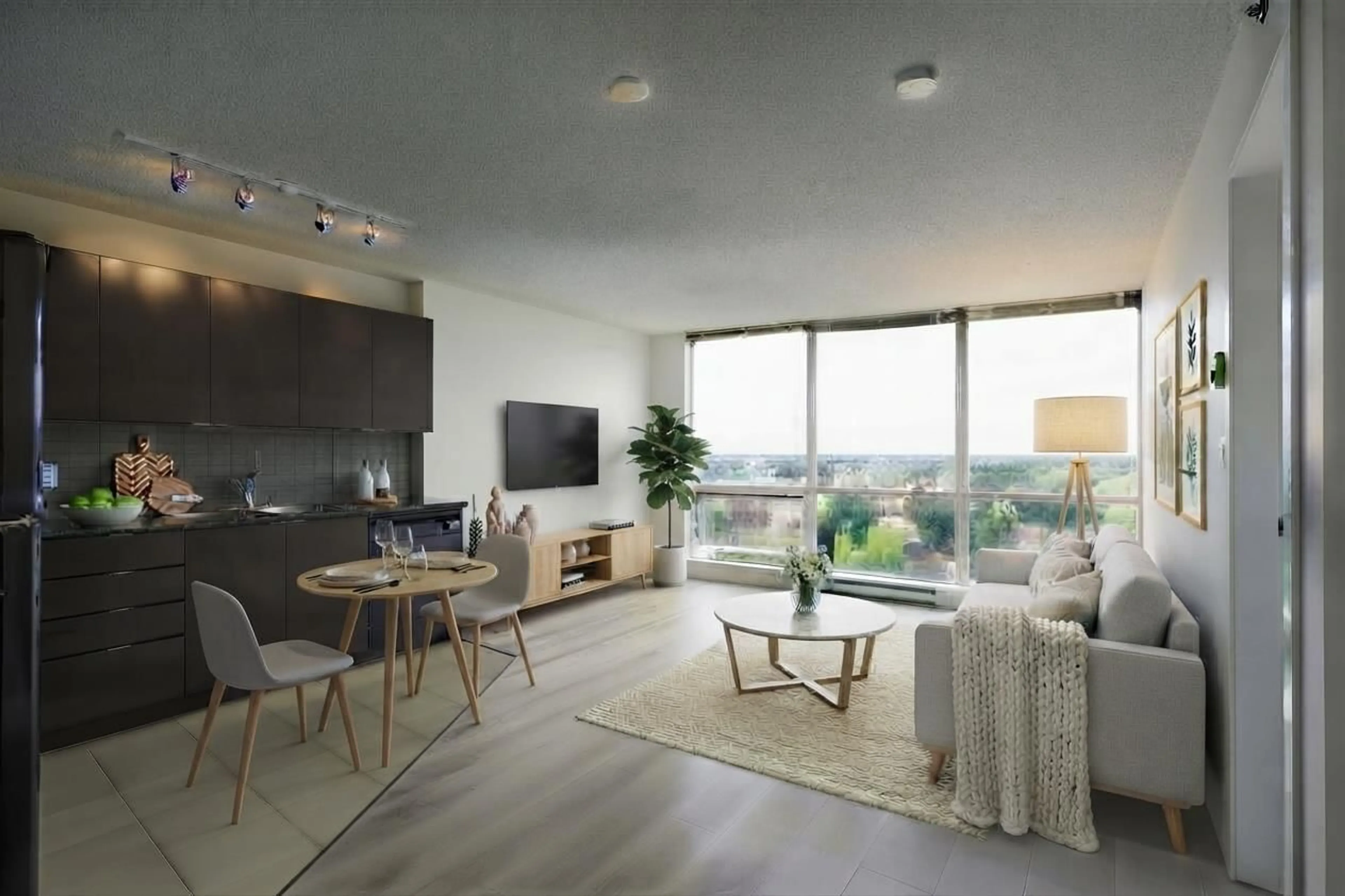 Living room with furniture, unknown for 2410 - 13618 100 AVENUE, Surrey British Columbia V3T0A8