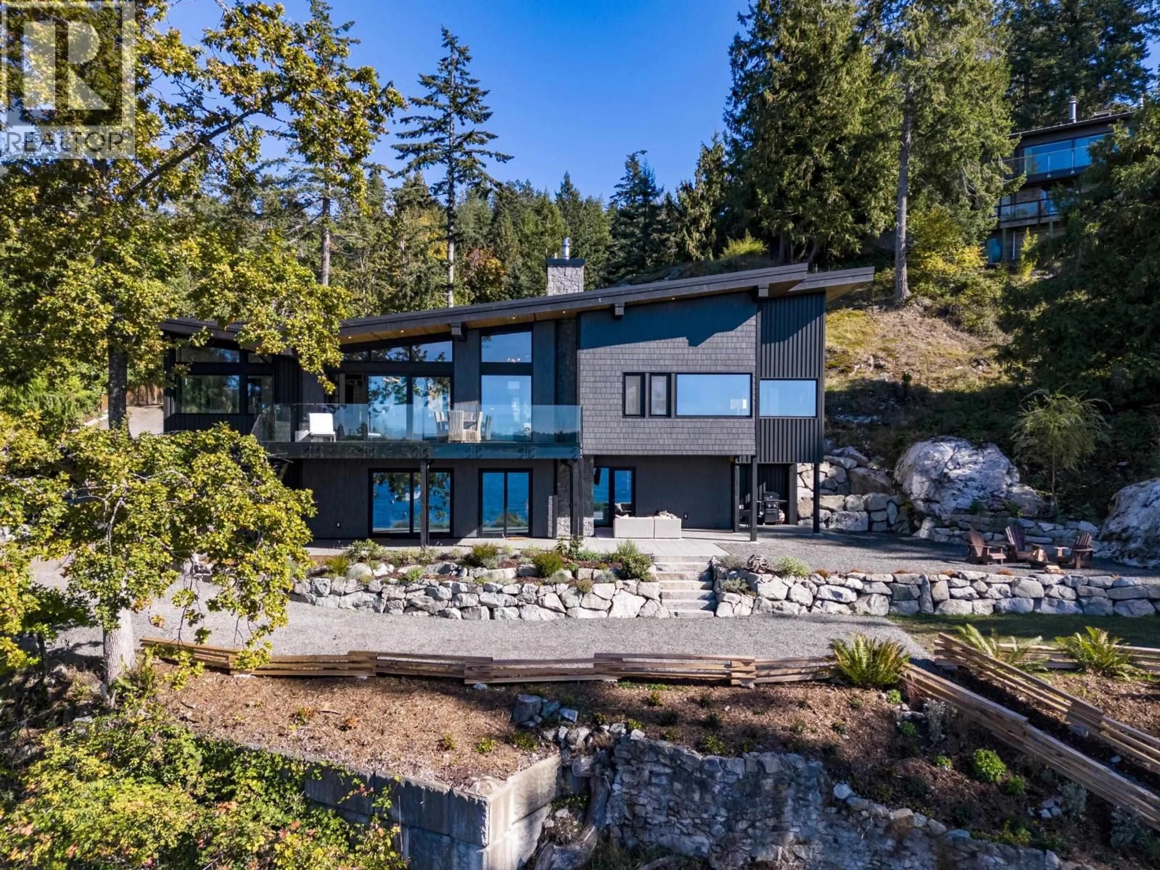 A pic from outside/outdoor area/front of a property/back of a property/a pic from drone, water/lake/river/ocean view for 1724 BOWEN BAY ROAD, Bowen Island British Columbia V0N1G2