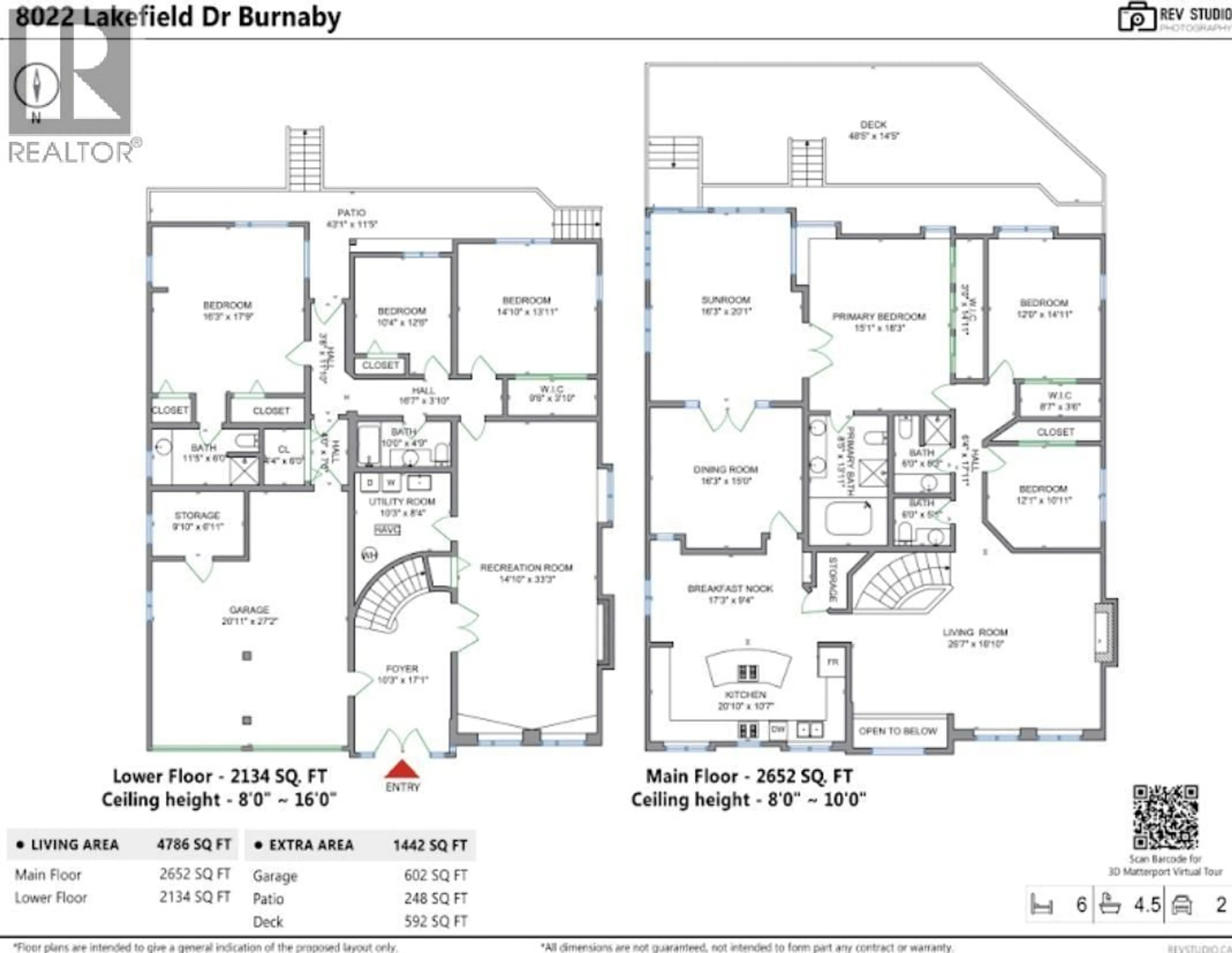 Floor plan for 8022 LAKEFIELD DRIVE, Burnaby British Columbia V5E3W8