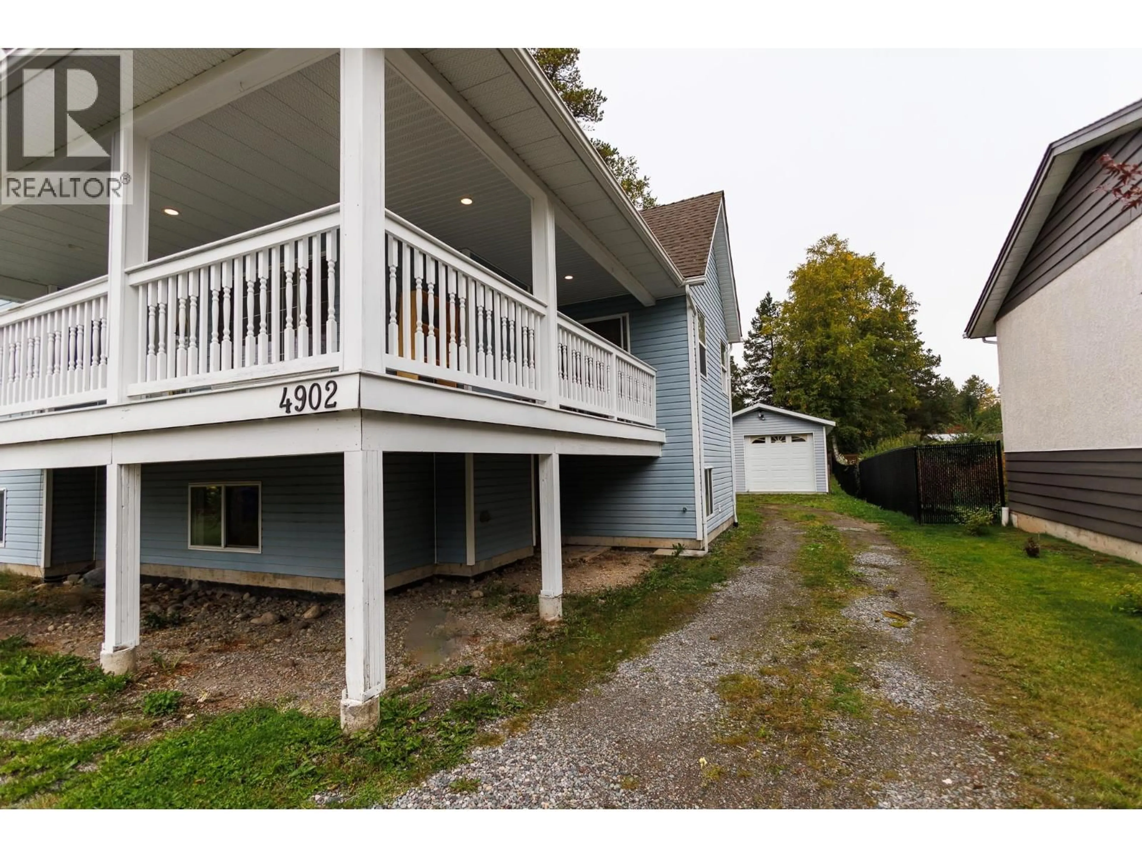 A pic from outside/outdoor area/front of a property/back of a property/a pic from drone, unknown for 4902 HAUGLAND AVENUE, Terrace British Columbia V8G1H4
