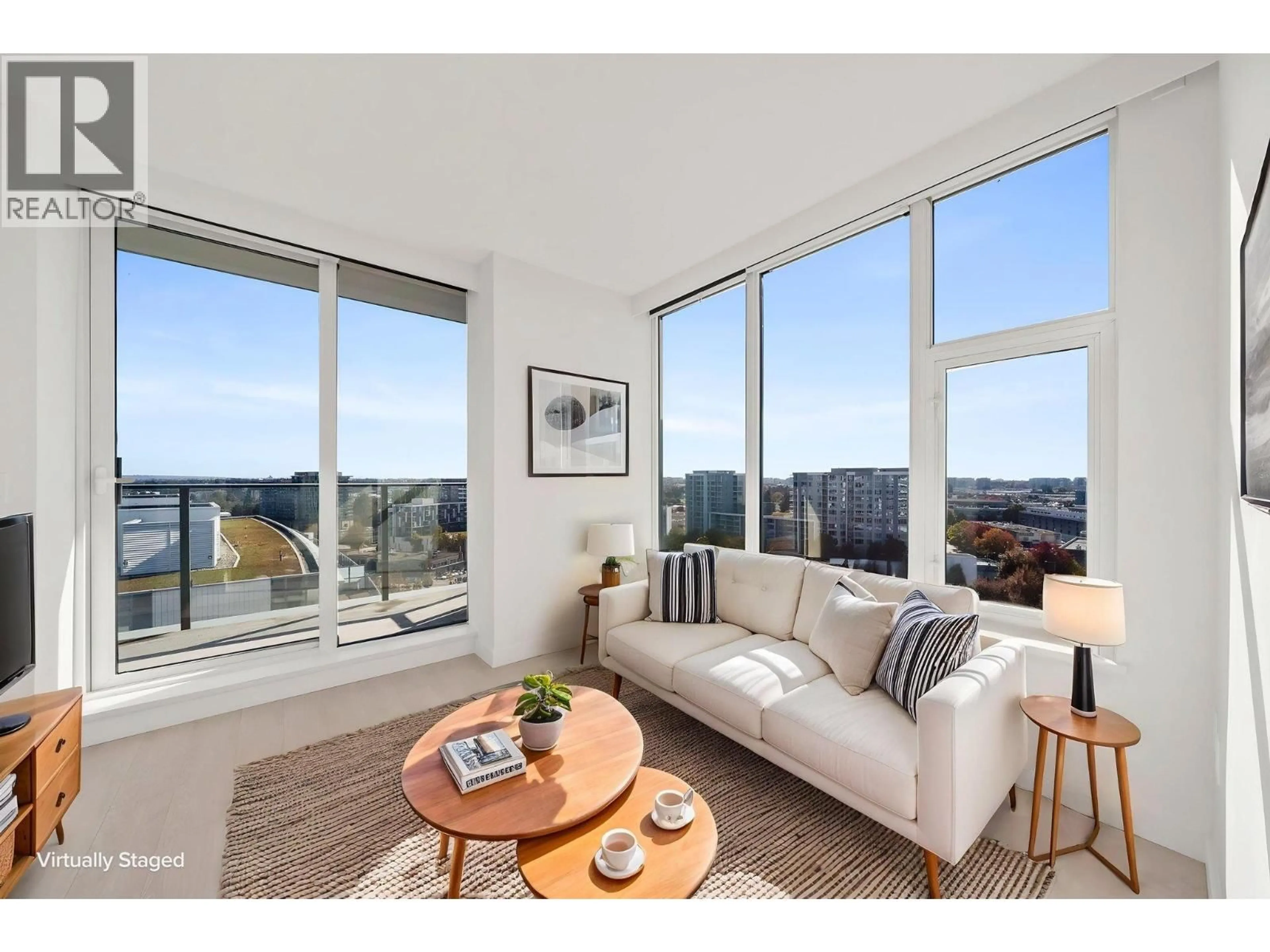 Living room with furniture, unknown for 1401 - 8611 HAZELBRIDGE WAY, Richmond British Columbia V6X0W8