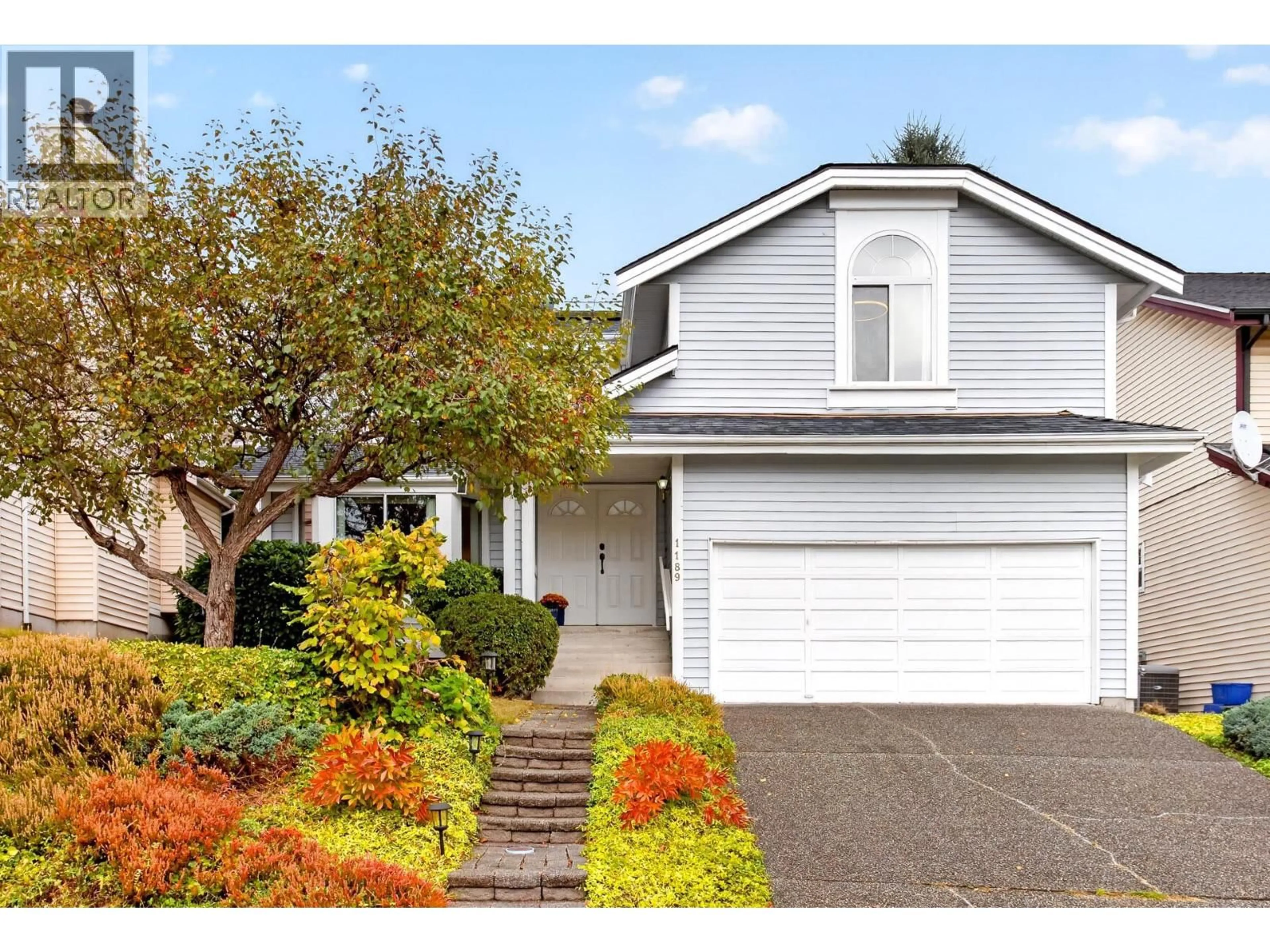 Home with vinyl exterior material, street for 1189 DURANT DRIVE, Coquitlam British Columbia V3B6R3