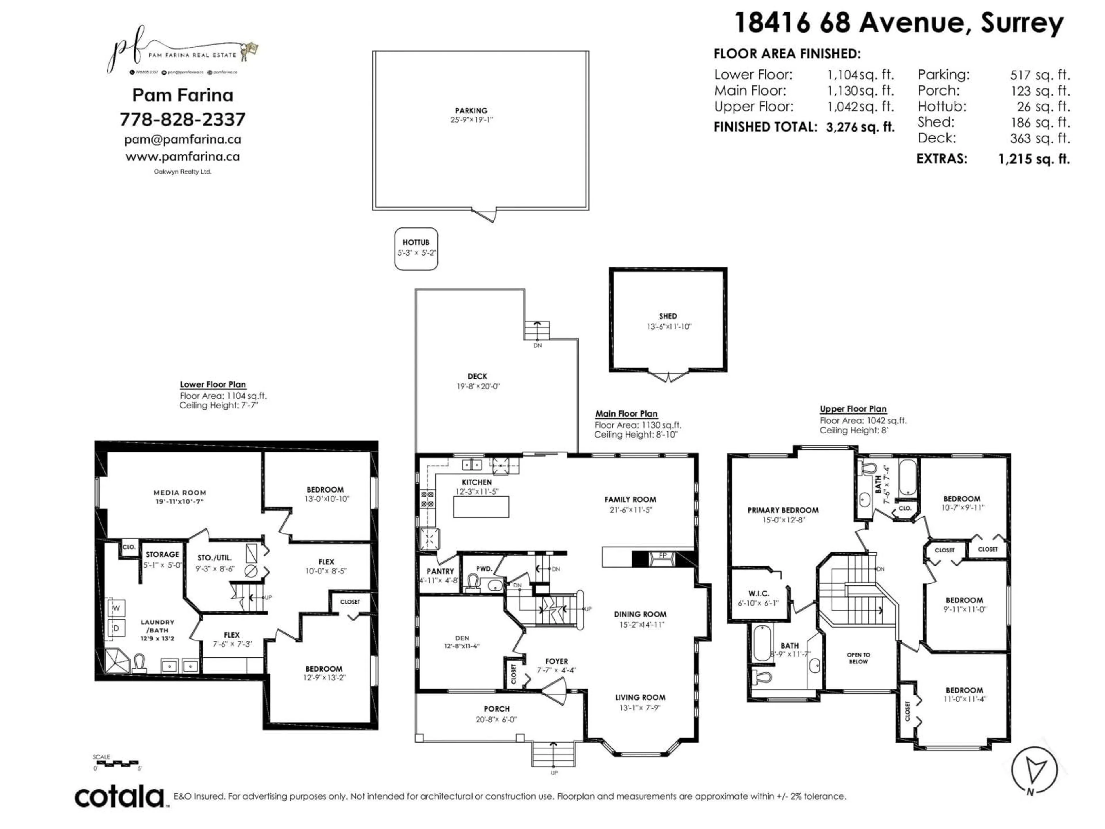 Floor plan for 18416 68TH AVENUE, Surrey British Columbia V3S9C1