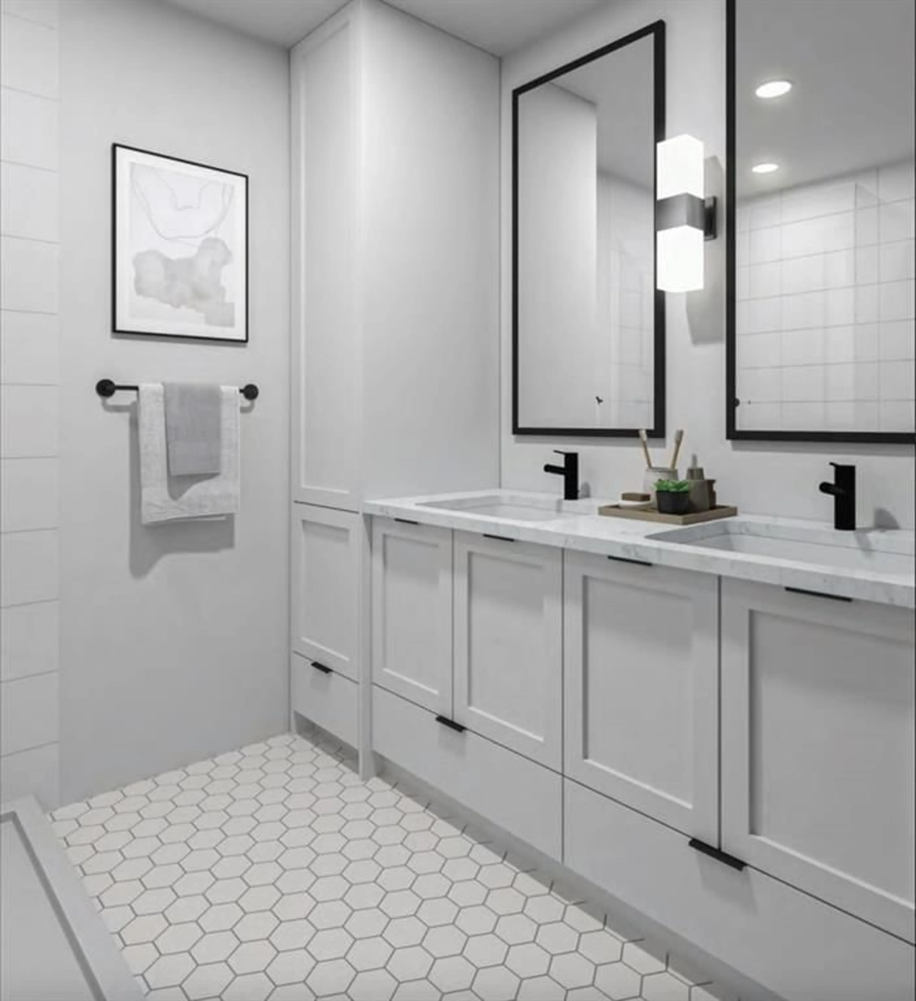 Contemporary bathroom, ceramic/tile floor for 301 - 2425 166 STREET, Surrey British Columbia V3Z1K7