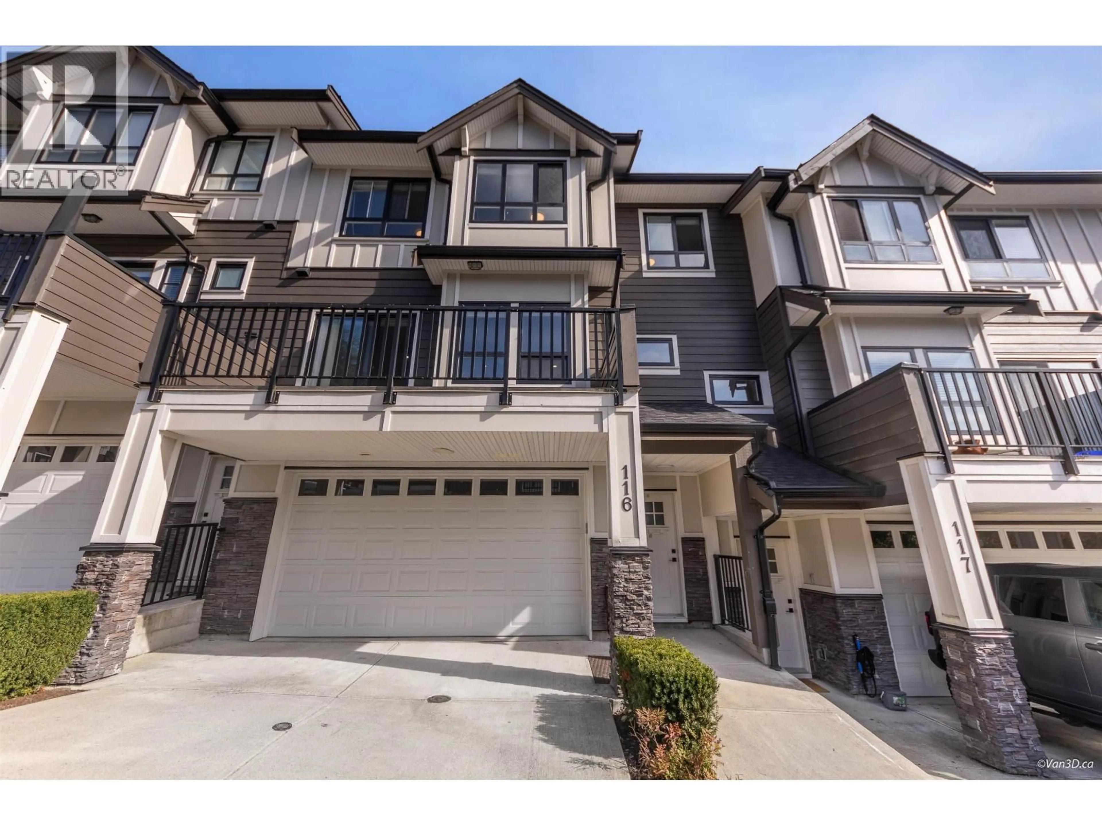 A pic from outside/outdoor area/front of a property/back of a property/a pic from drone, street for 116 - 3409 HARPER ROAD, Coquitlam British Columbia V3E0S9