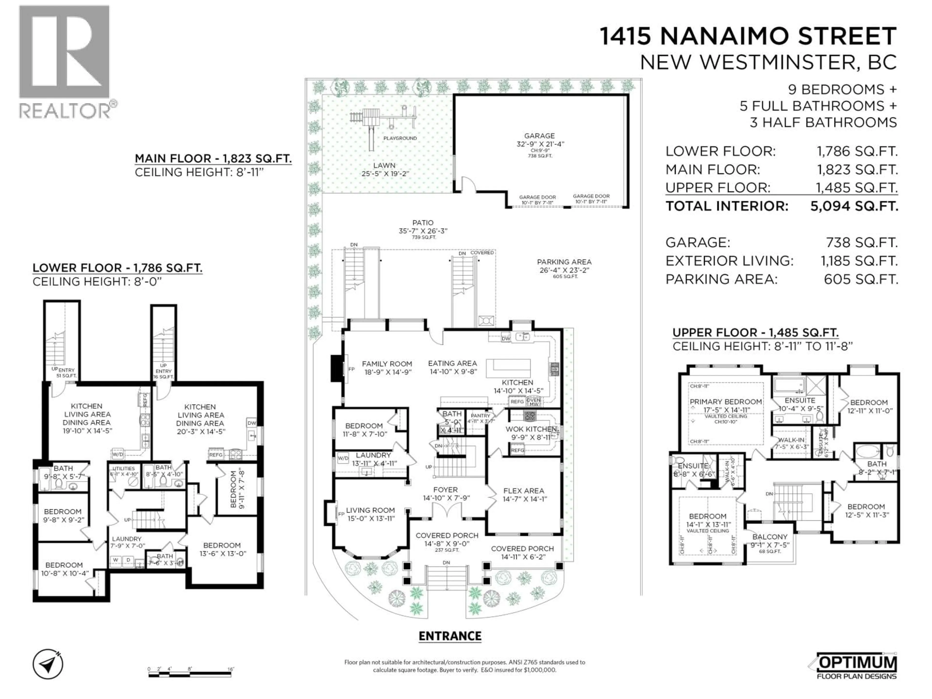 Floor plan for 1415 NANAIMO STREET, New Westminster British Columbia V3M2G3