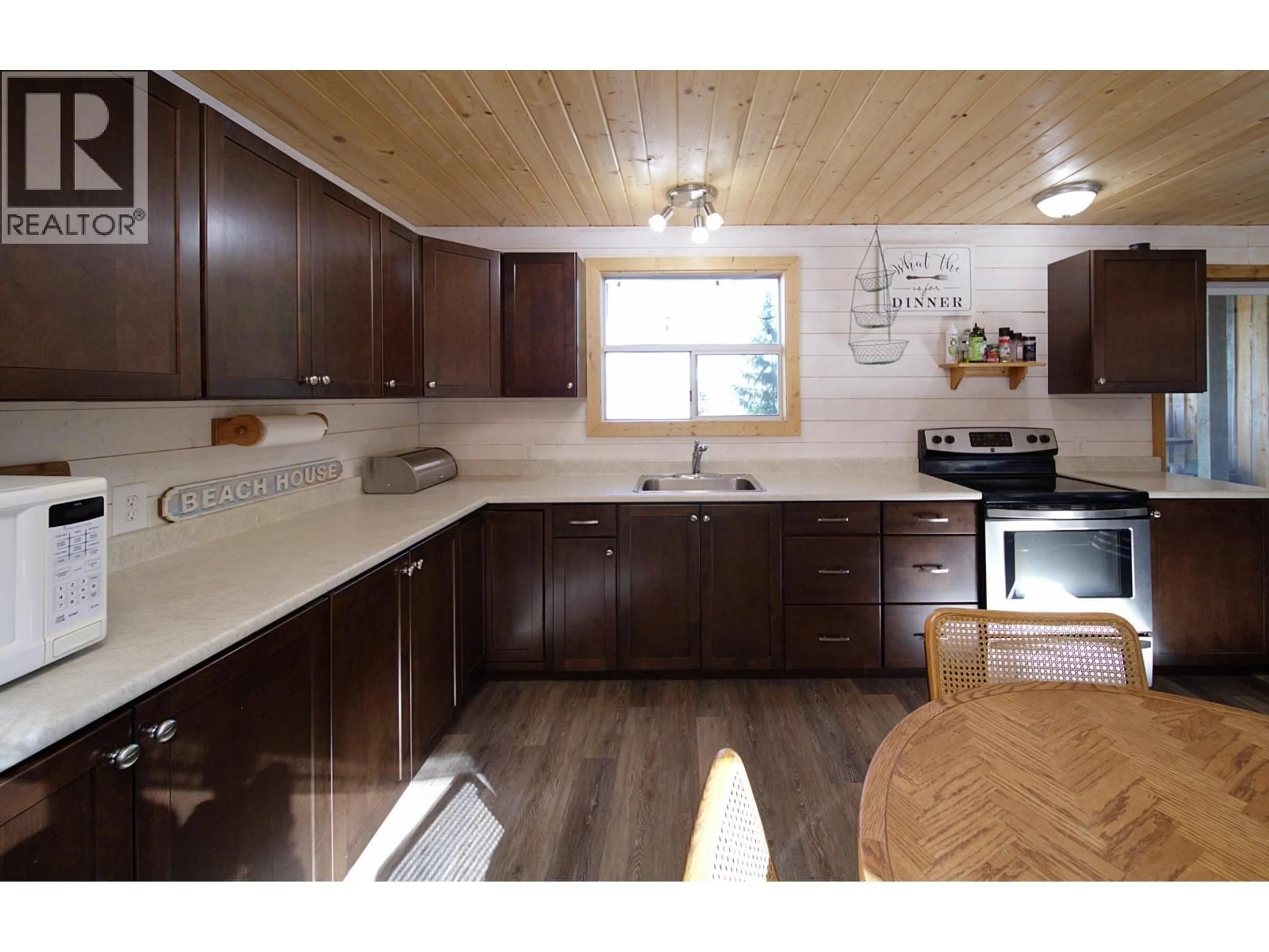 Standard kitchen, wood/laminate floor for 5647 MARSHALL CREEK ROAD, Horsefly British Columbia V0L1L0