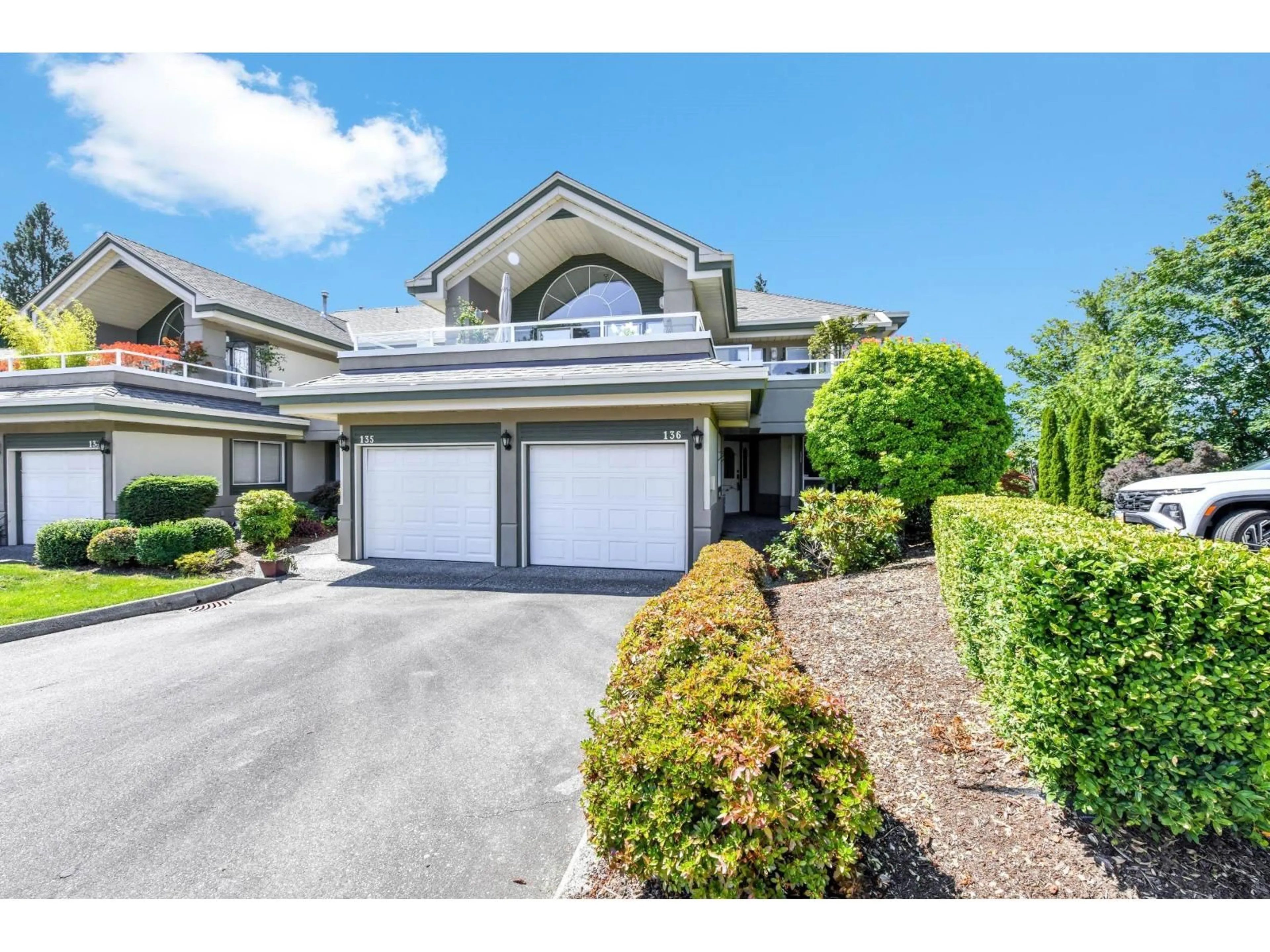 A pic from outside/outdoor area/front of a property/back of a property/a pic from drone, street for 136 - 4001 OLD CLAYBURN ROAD, Abbotsford British Columbia V3G1C5