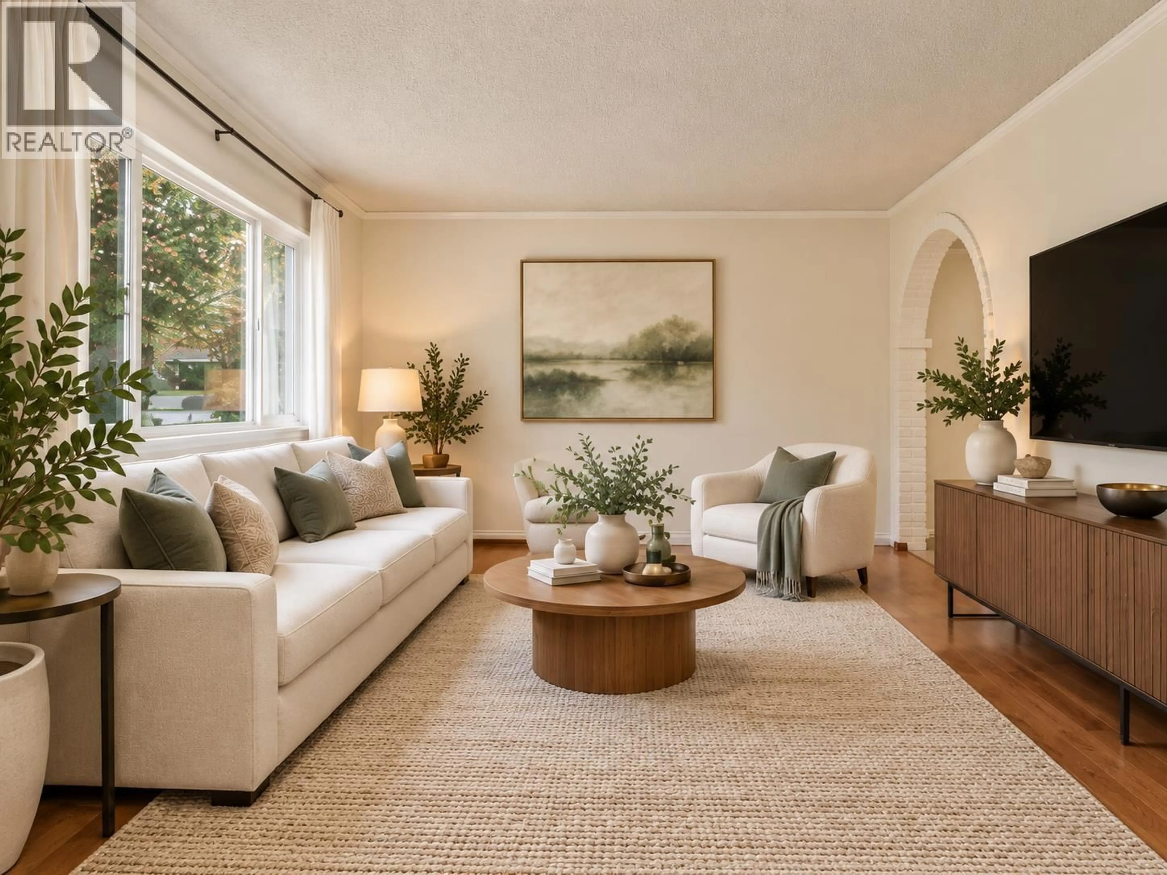 Living room with furniture, carpet floor for 64 - 3433 49TH AVENUE, Vancouver British Columbia V5S1M1