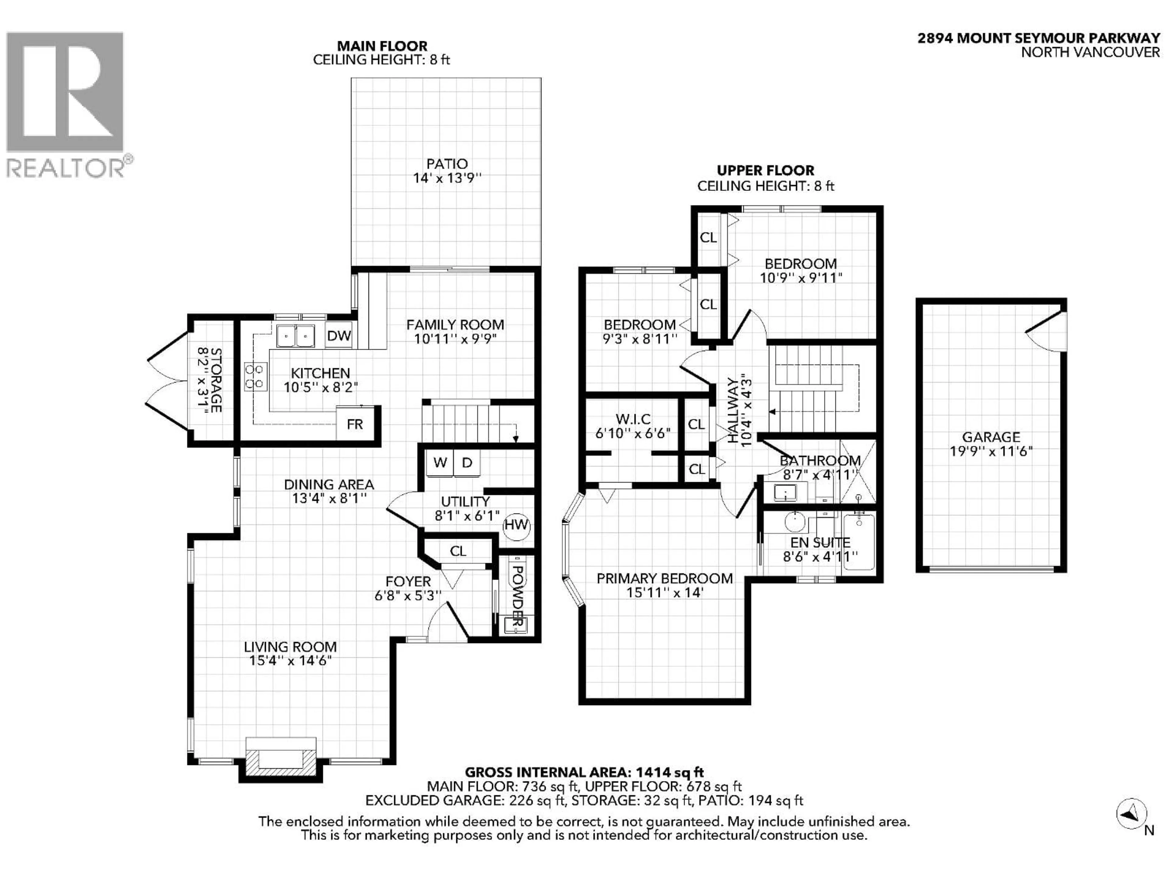Floor plan for 2894 MOUNT SEYMOUR PARKWAY, North Vancouver British Columbia V7H1E9