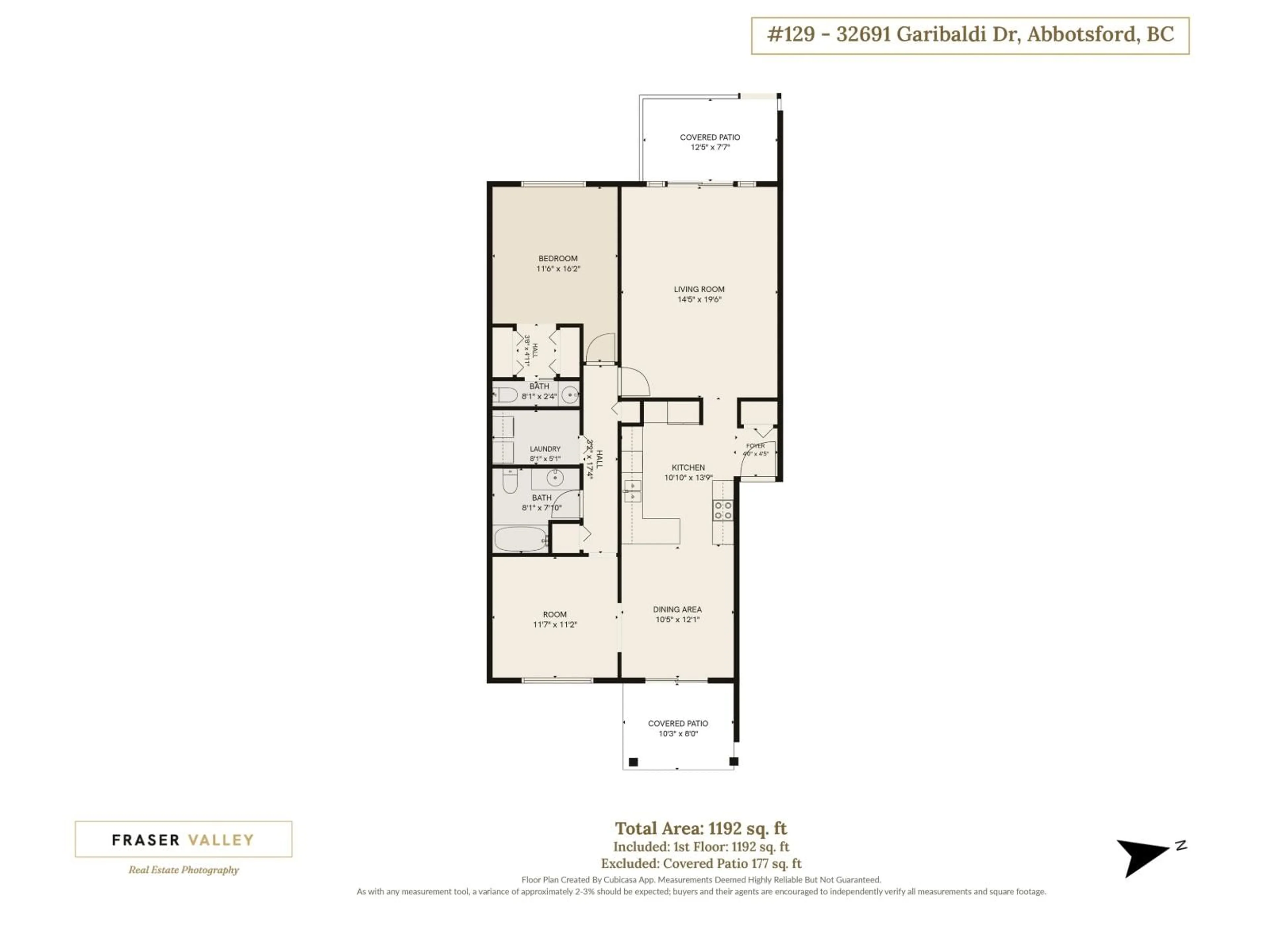 Floor plan for 129 - 32691 GARIBALDI DRIVE, Abbotsford British Columbia V2T5T7