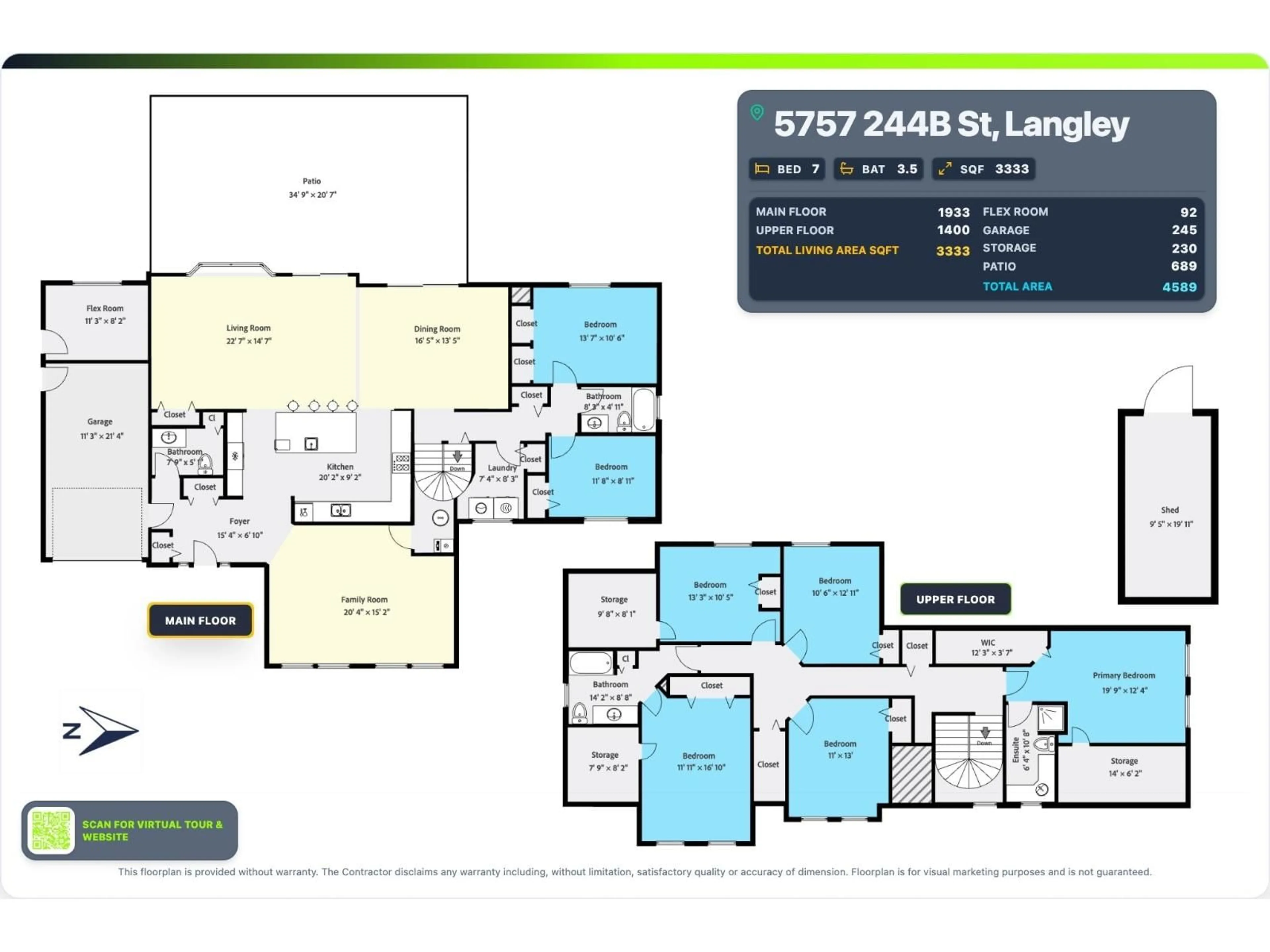 Floor plan for 5757 244B STREET, Langley British Columbia V2Z1G8