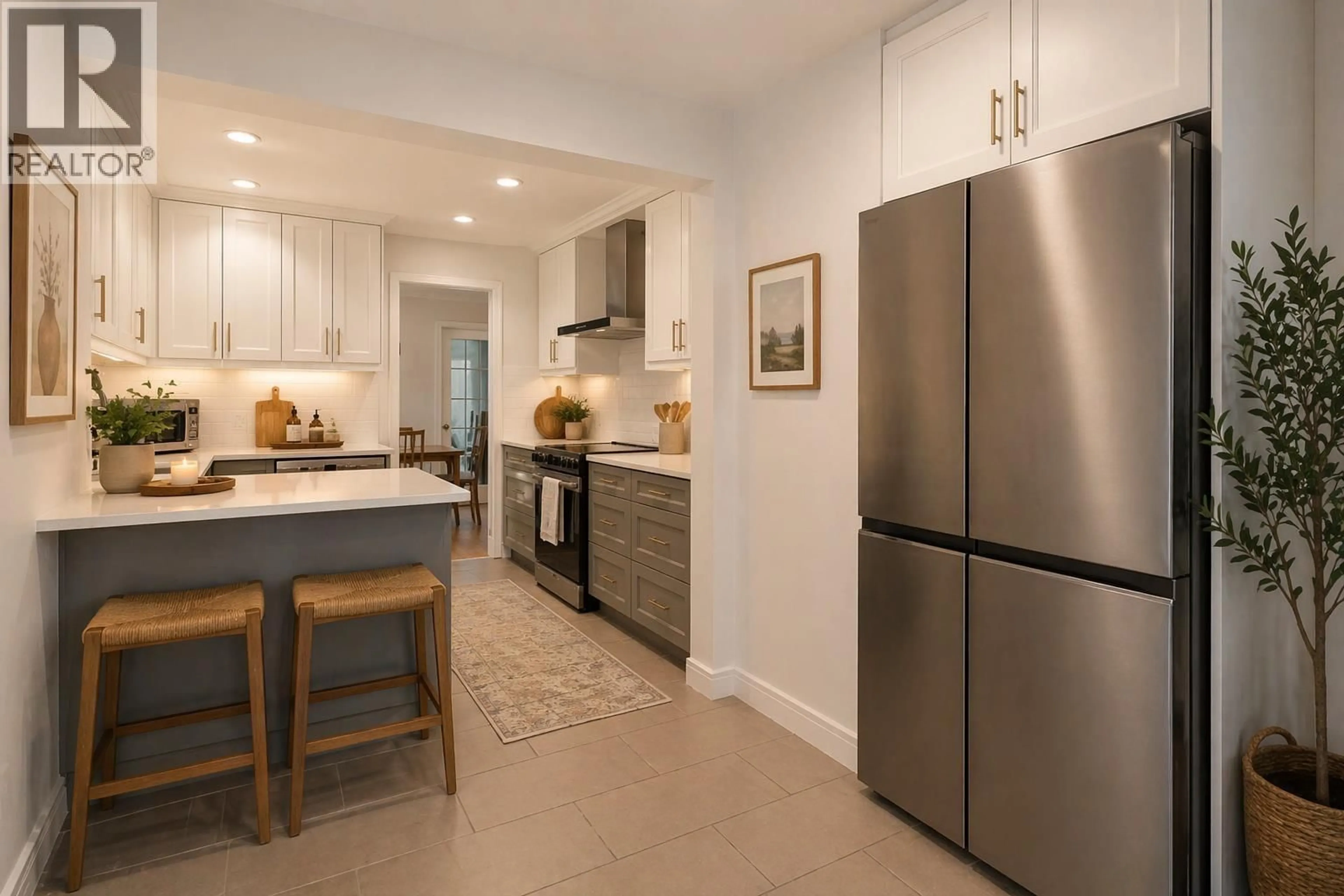 Open concept kitchen, ceramic/tile floor for 9546 WILLOWLEAF PLACE, Burnaby British Columbia V5A4A5