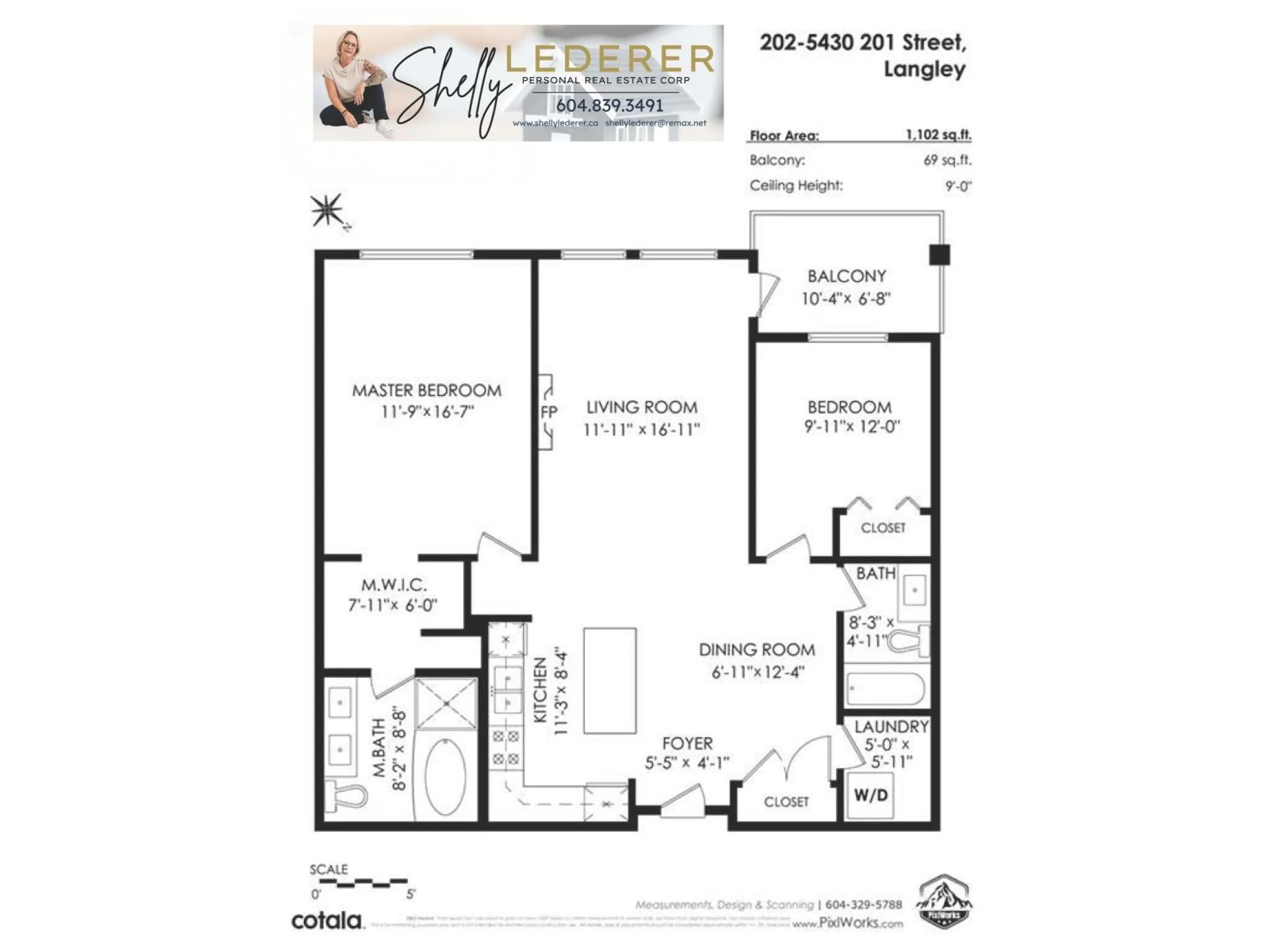 Floor plan for 202 - 5430 201 STREET, Langley British Columbia V3A0A2