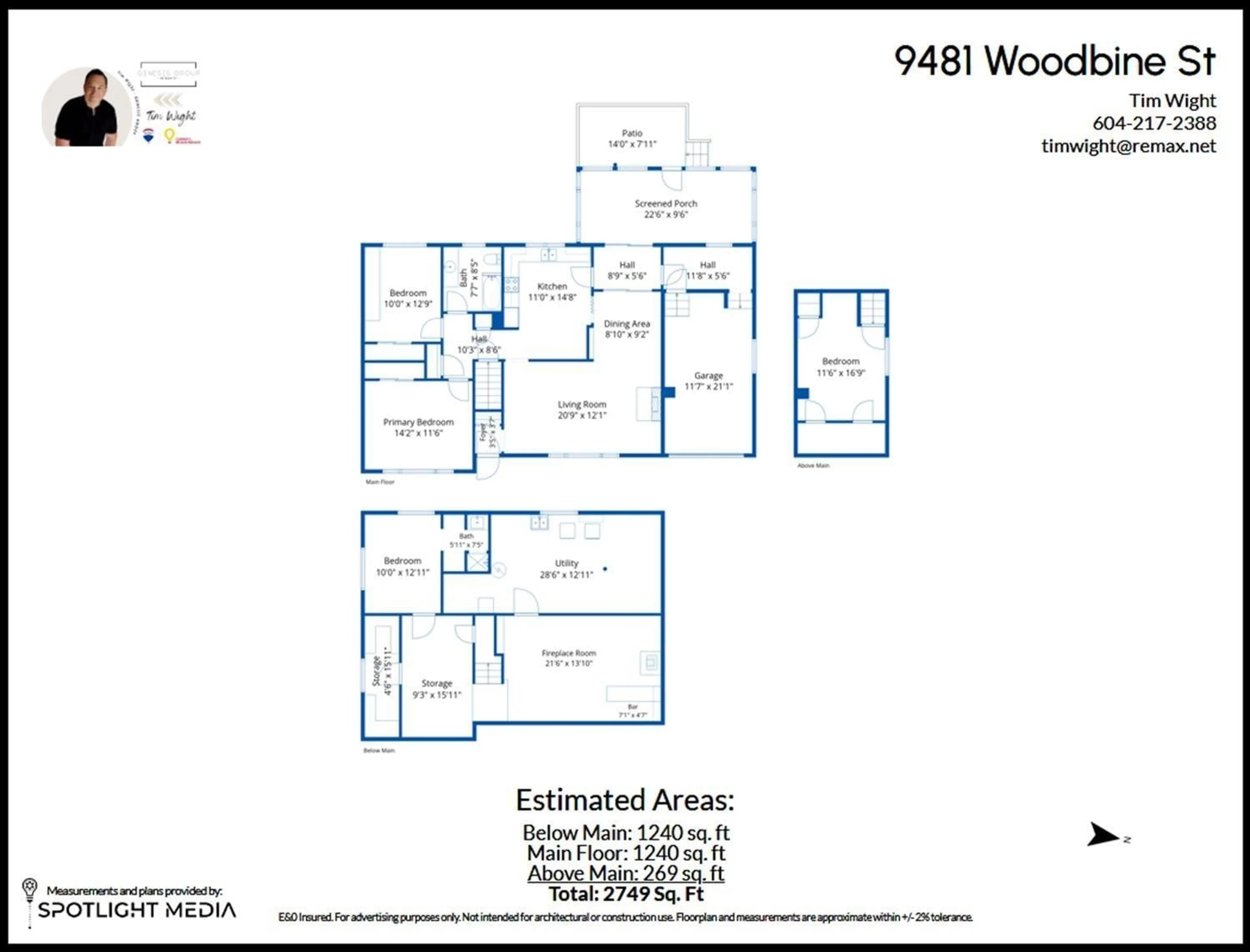 Floor plan for 9481 WOODBINE STREET, Chilliwack British Columbia V2P5S5