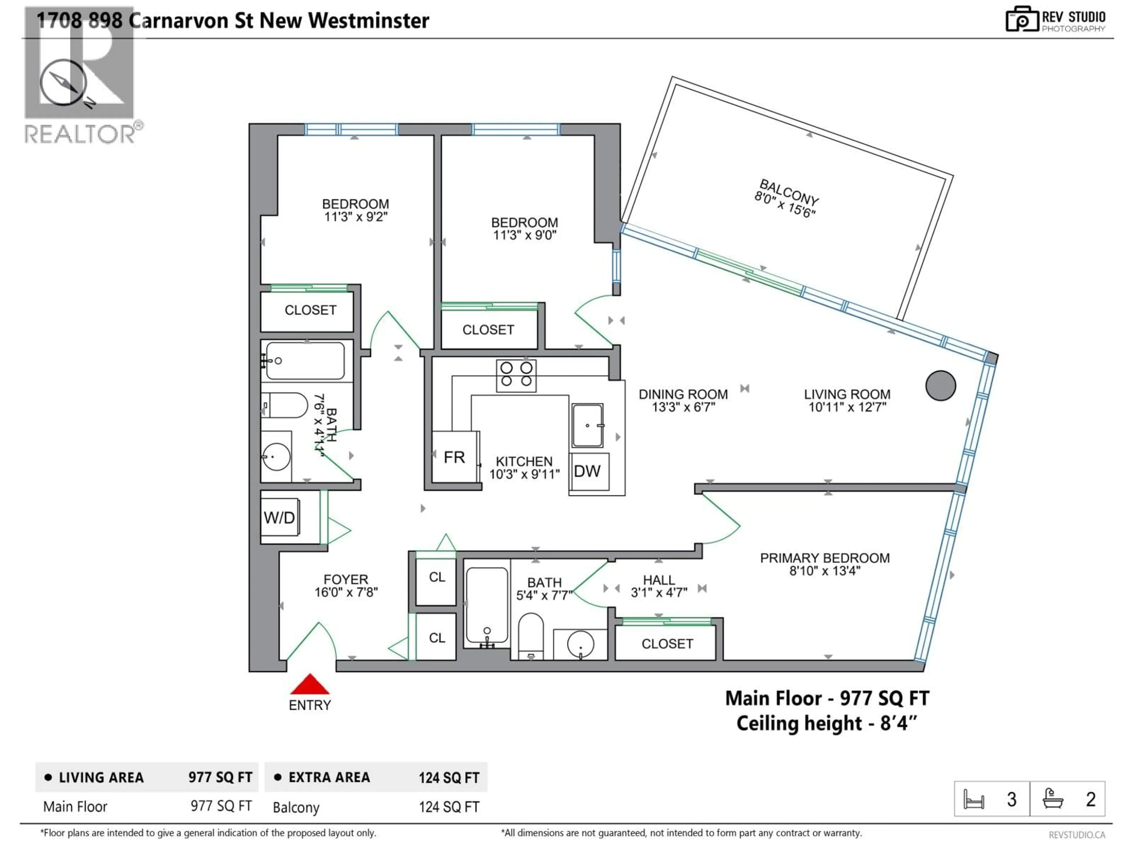 Floor plan for 1708 - 898 CARNARVON STREET, New Westminster British Columbia V3M0C3
