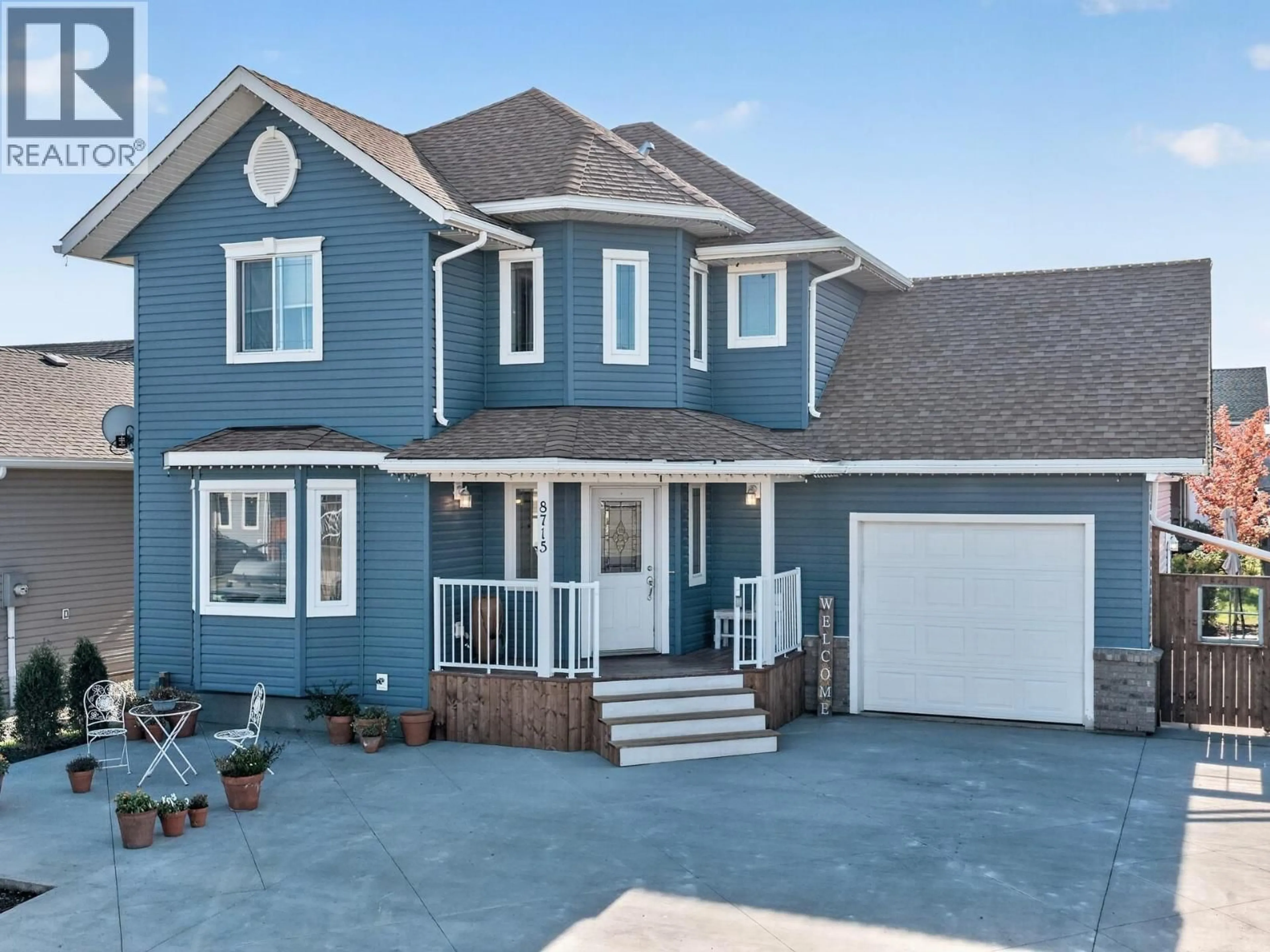 Home with vinyl exterior material, street for 8715 114 AVENUE, Fort St. John British Columbia V1J0C3