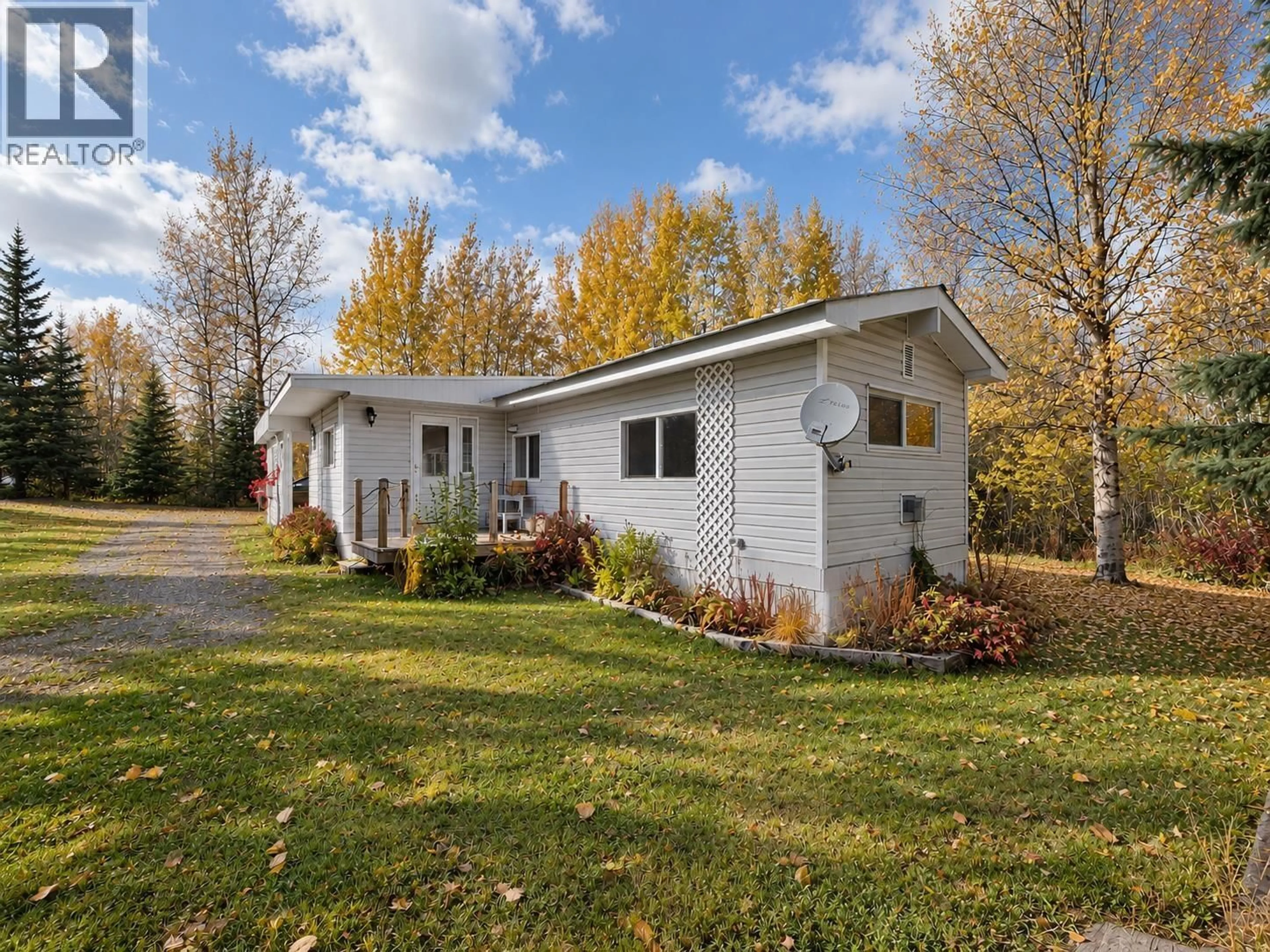 Home with vinyl exterior material, street for 3440 MUERMANN ROAD, Prince George British Columbia V2K5X1