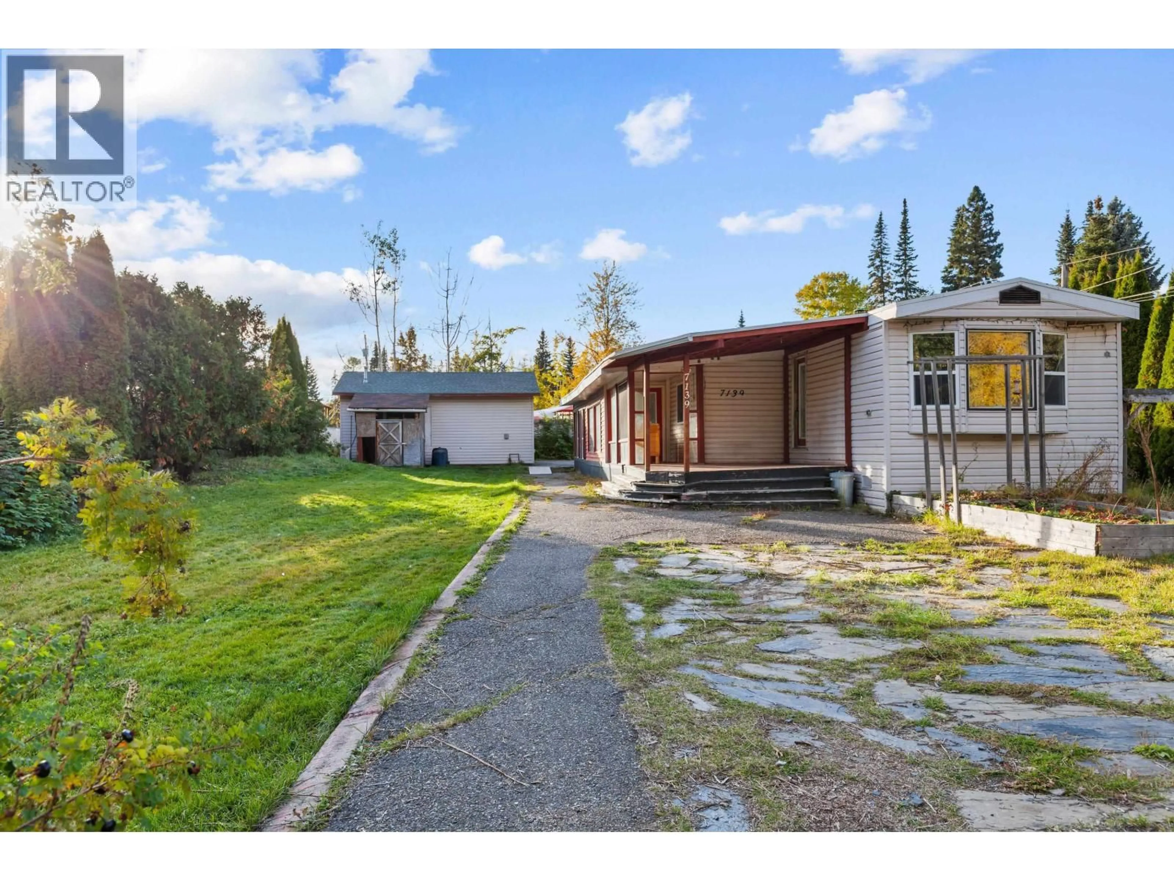 A pic from outside/outdoor area/front of a property/back of a property/a pic from drone, street for 7139 GLENVIEW DRIVE, Prince George British Columbia V2K2P2
