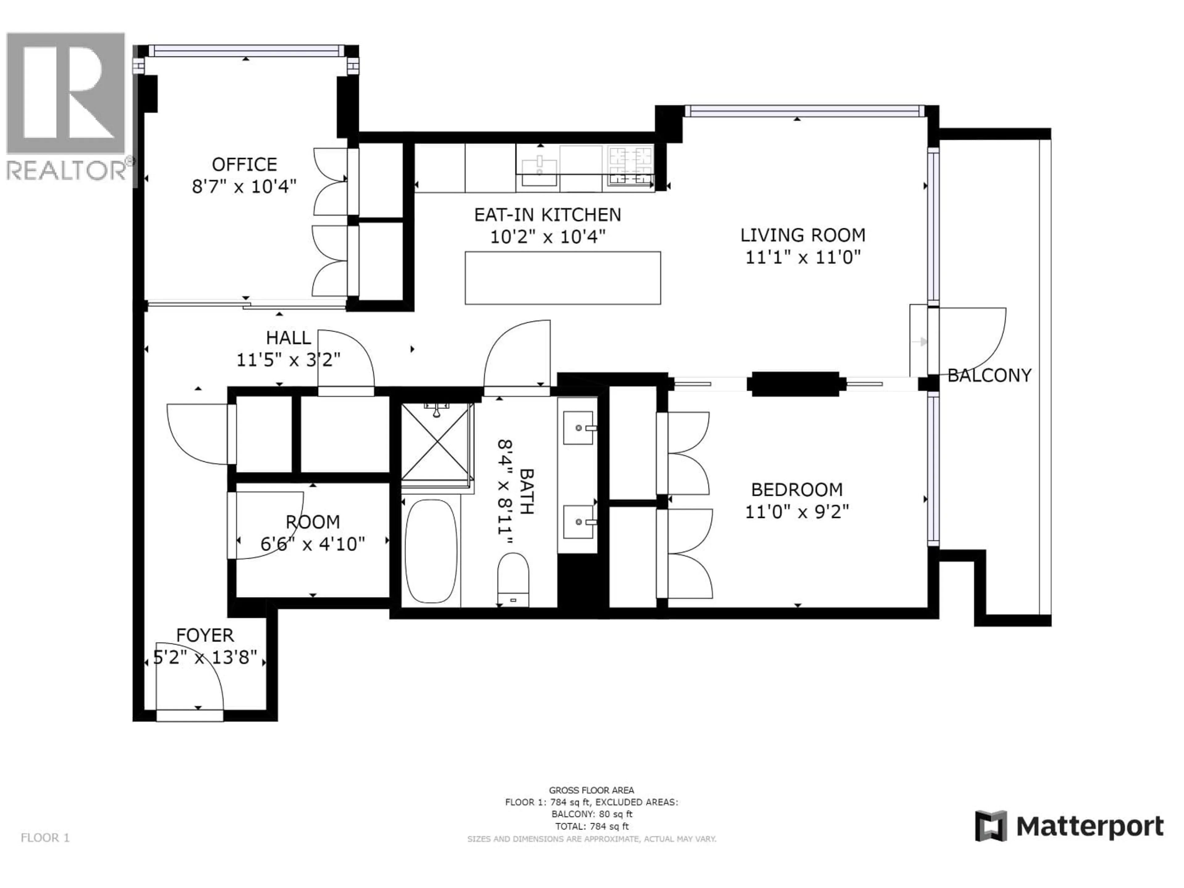 Floor plan for 310 - 123 1ST AVENUE, Vancouver British Columbia V5Y0E2