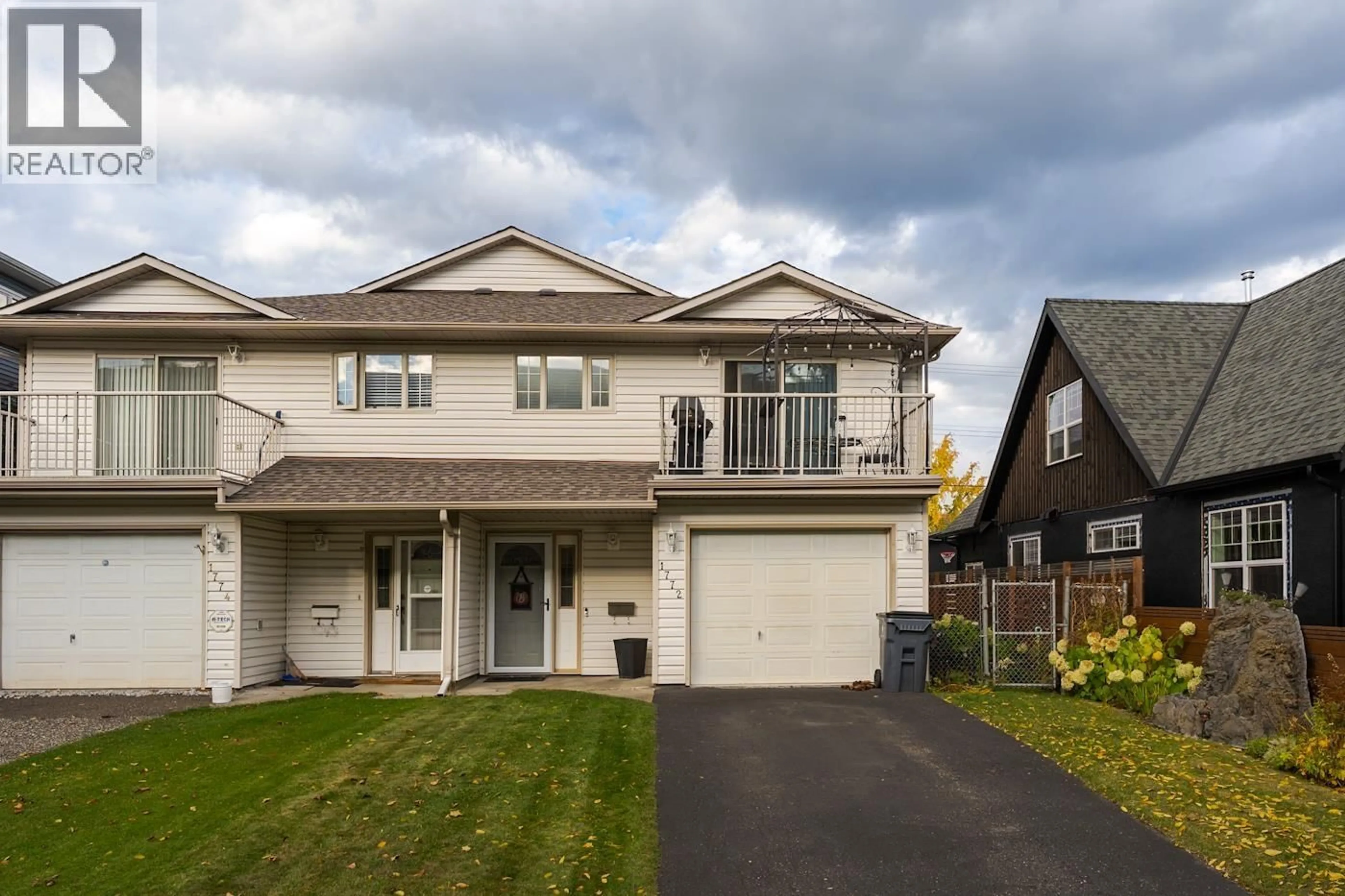 Home with vinyl exterior material, street for 1772 6TH AVENUE, Prince George British Columbia V2L3N6