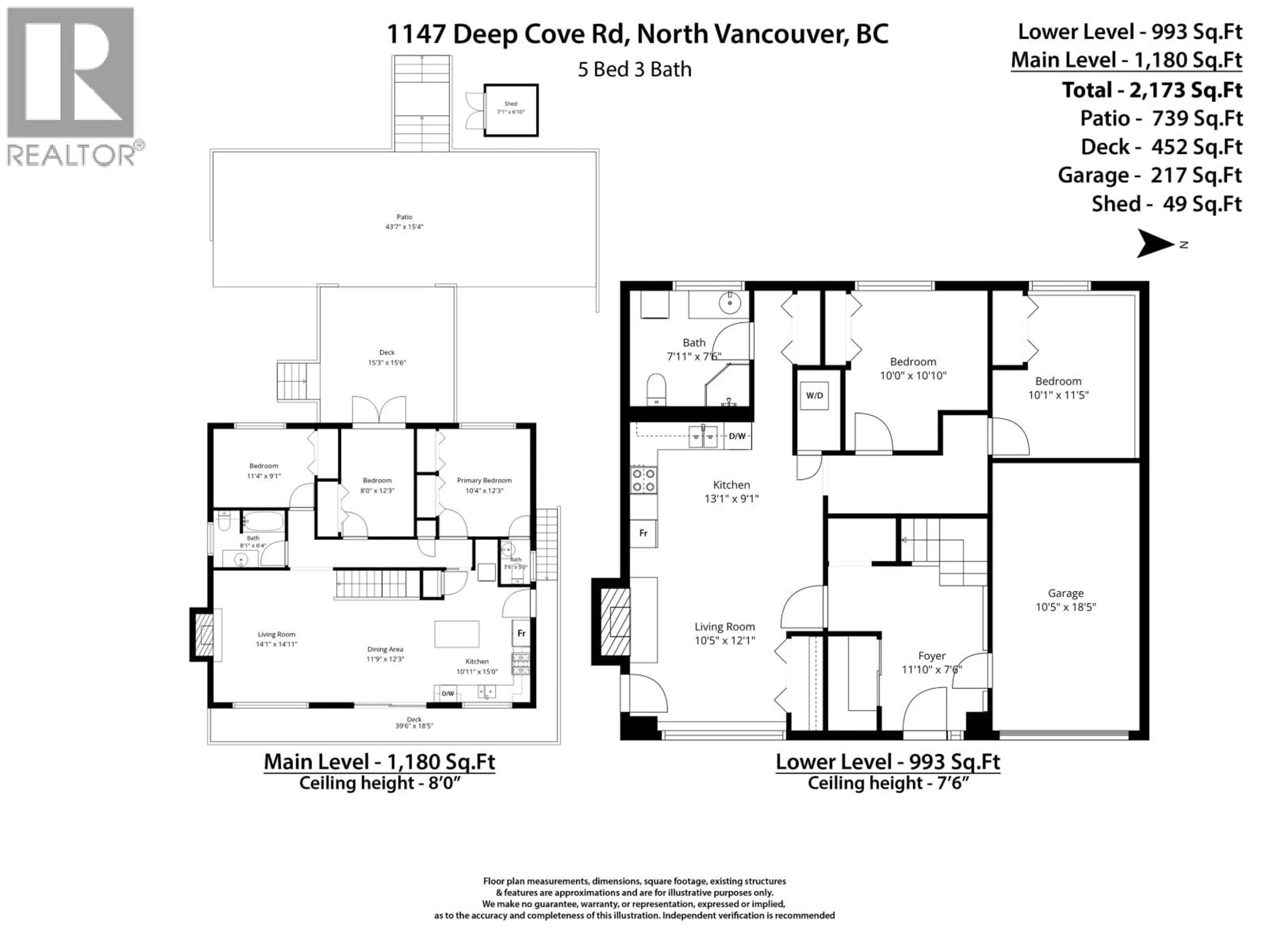 Floor plan for 1147 DEEP COVE ROAD, North Vancouver British Columbia V7G1S4