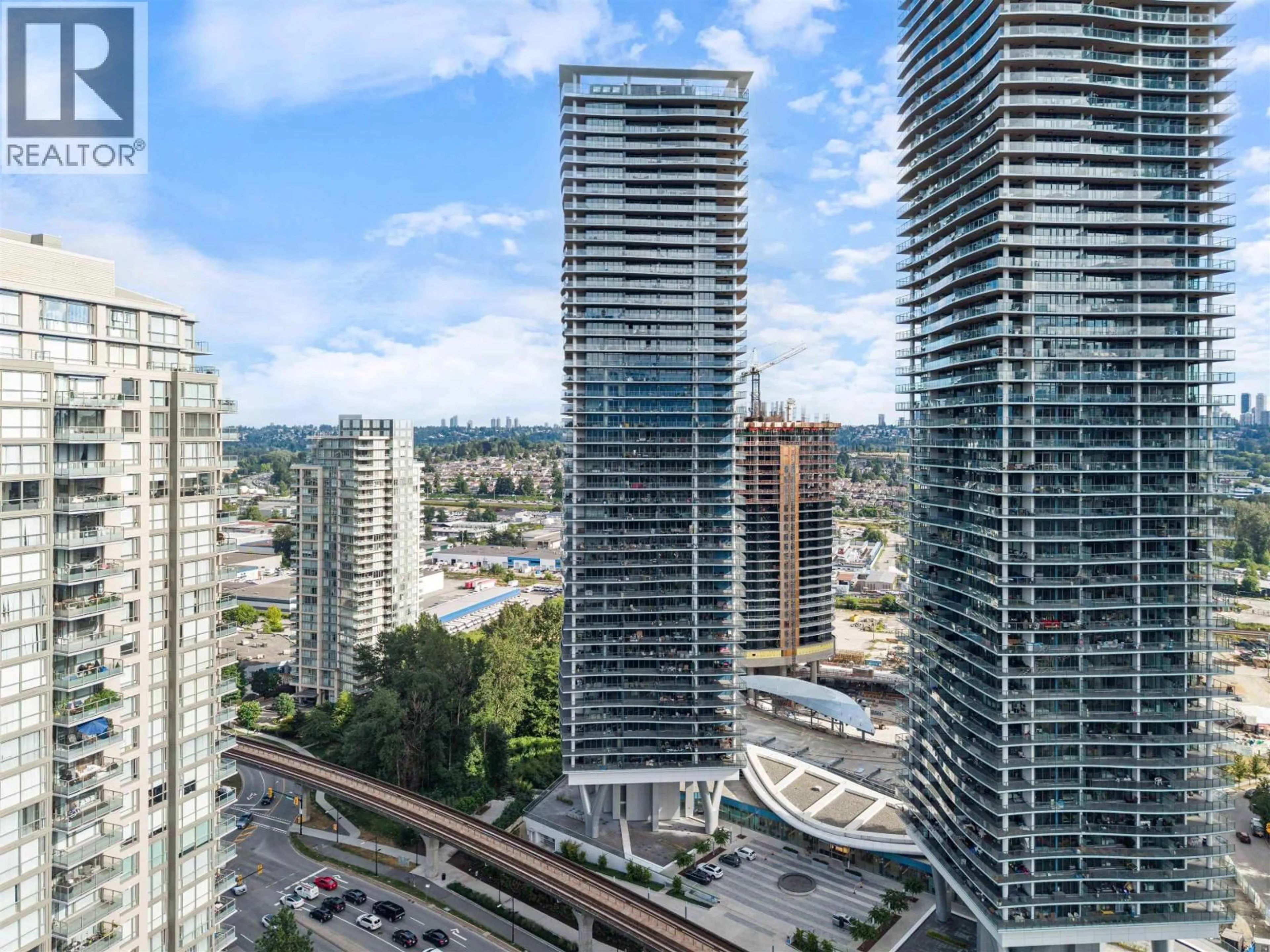 A pic from outside/outdoor area/front of a property/back of a property/a pic from drone, city buildings view from balcony for 505 - 4890 LOUGHEED HIGHWAY, Burnaby British Columbia V5C0N2
