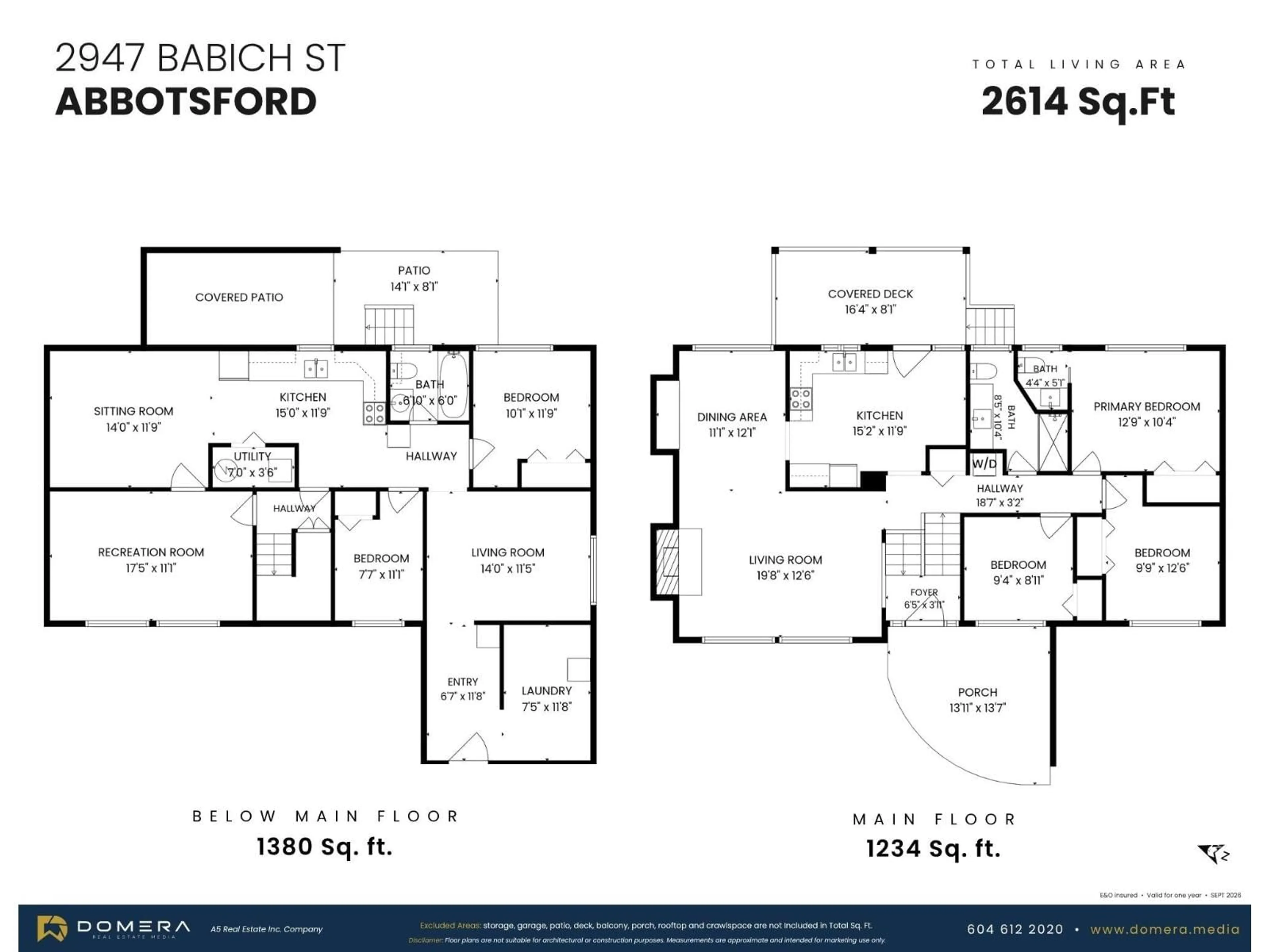 Floor plan for 2947 BABICH STREET, Abbotsford British Columbia V2S3K4