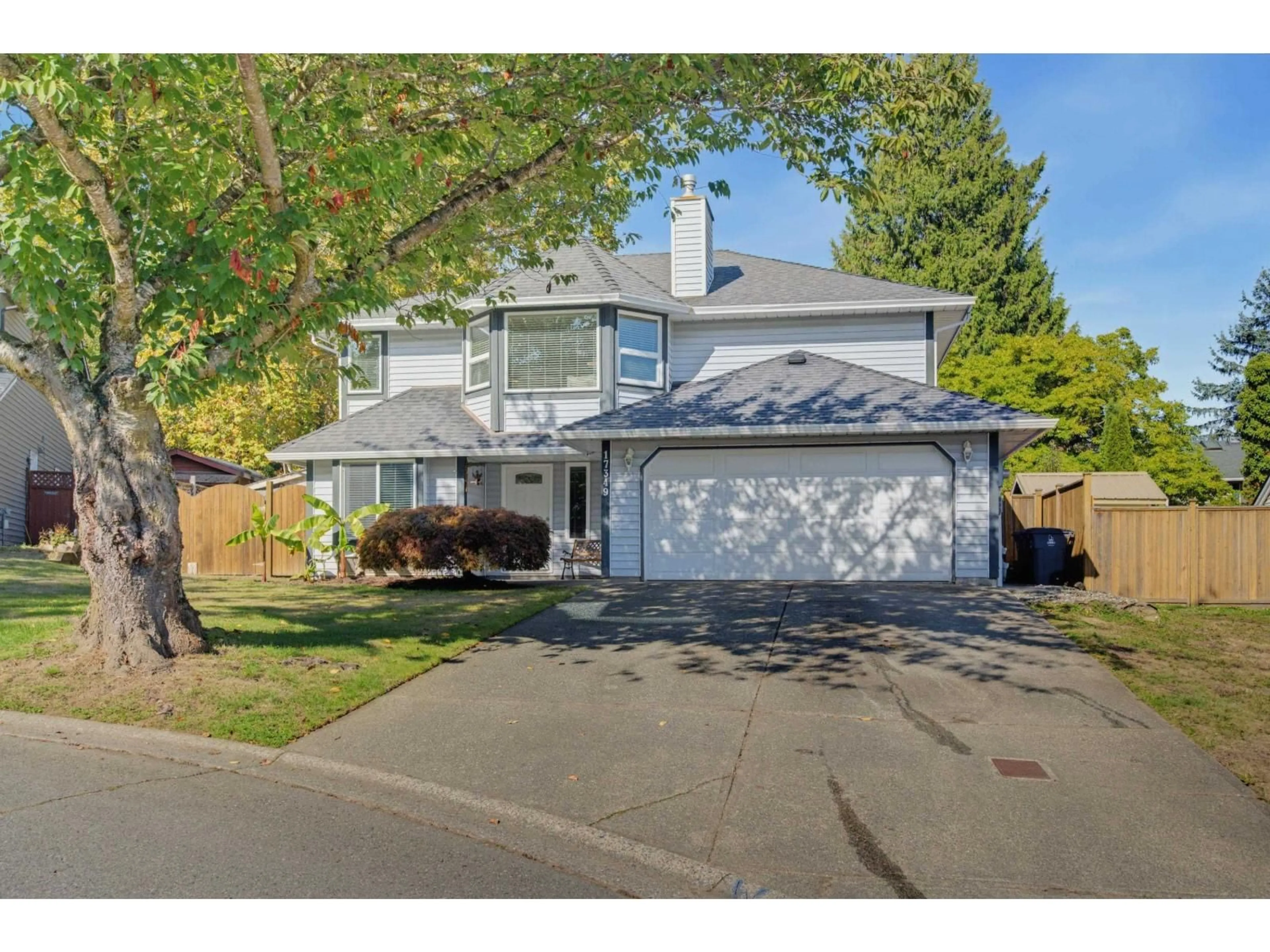 Home with vinyl exterior material, street for 17349 60A AVENUE, Surrey British Columbia V3S6X9