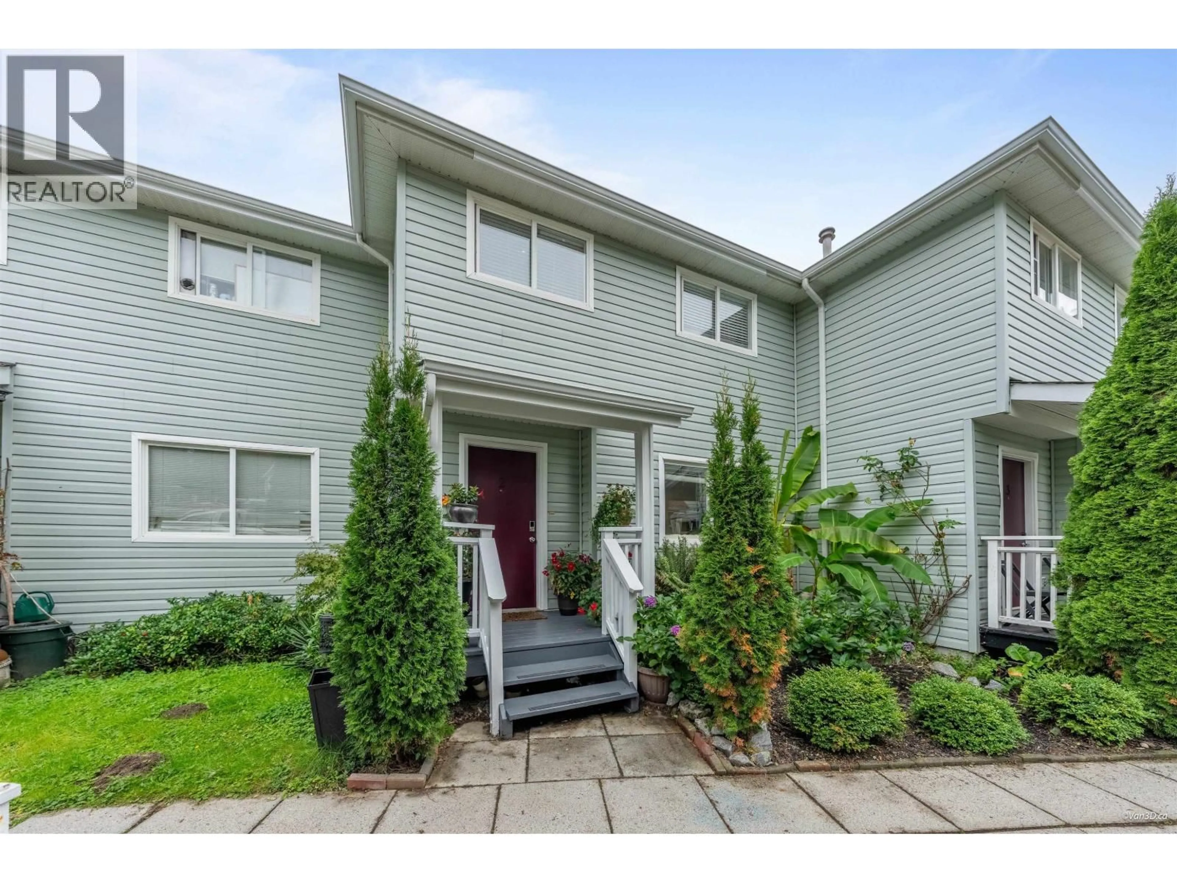 Home with vinyl exterior material, street for 2 - 8745 GOVERNMENT STREET, Burnaby British Columbia V3N4G9