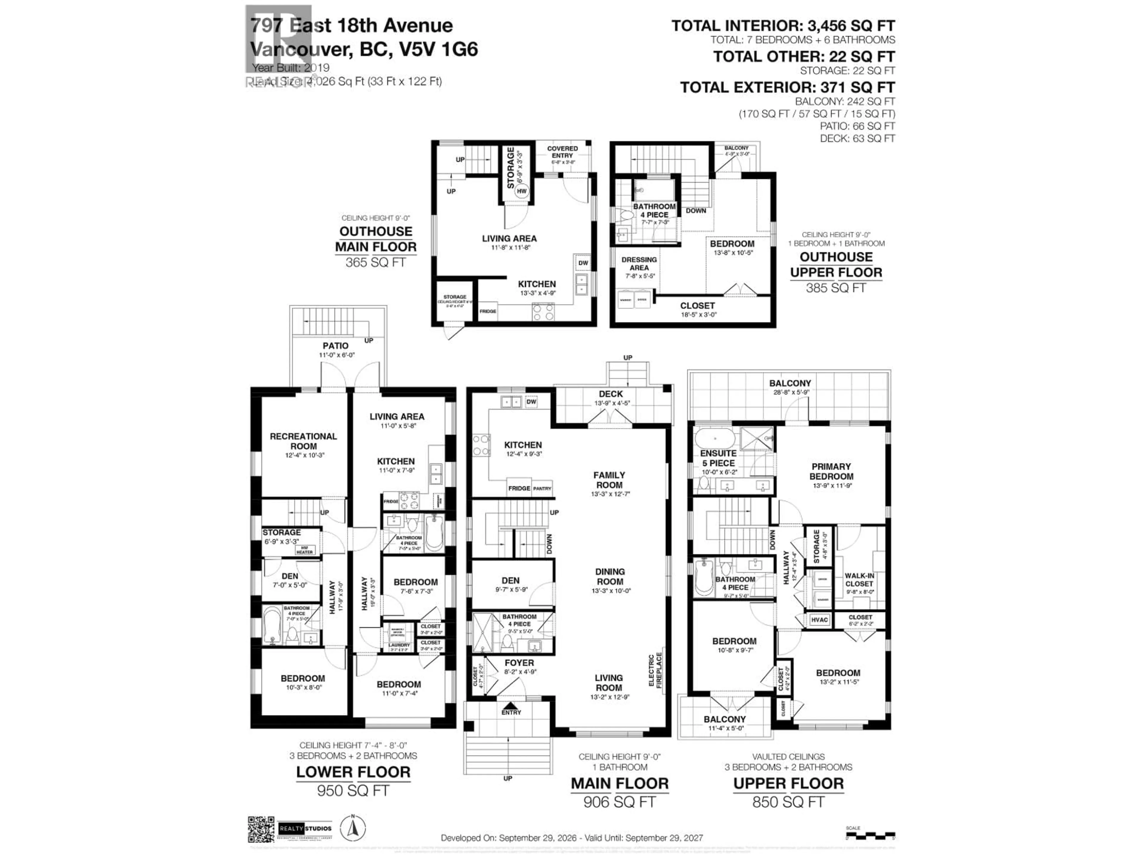 Floor plan for 797 18TH AVENUE, Vancouver British Columbia V5V1G6