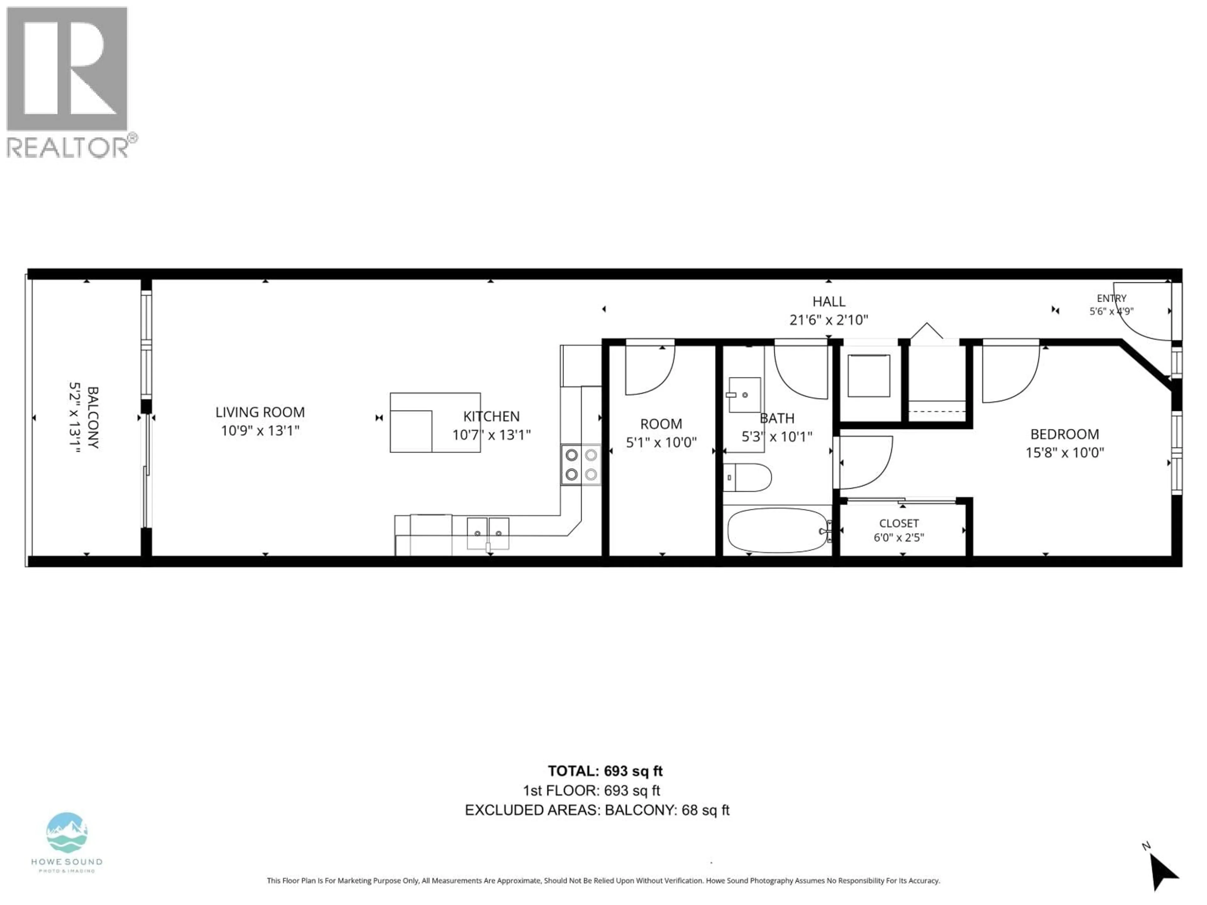 Floor plan for 509 - 1365 PEMBERTON AVENUE, Squamish British Columbia V8B1B7