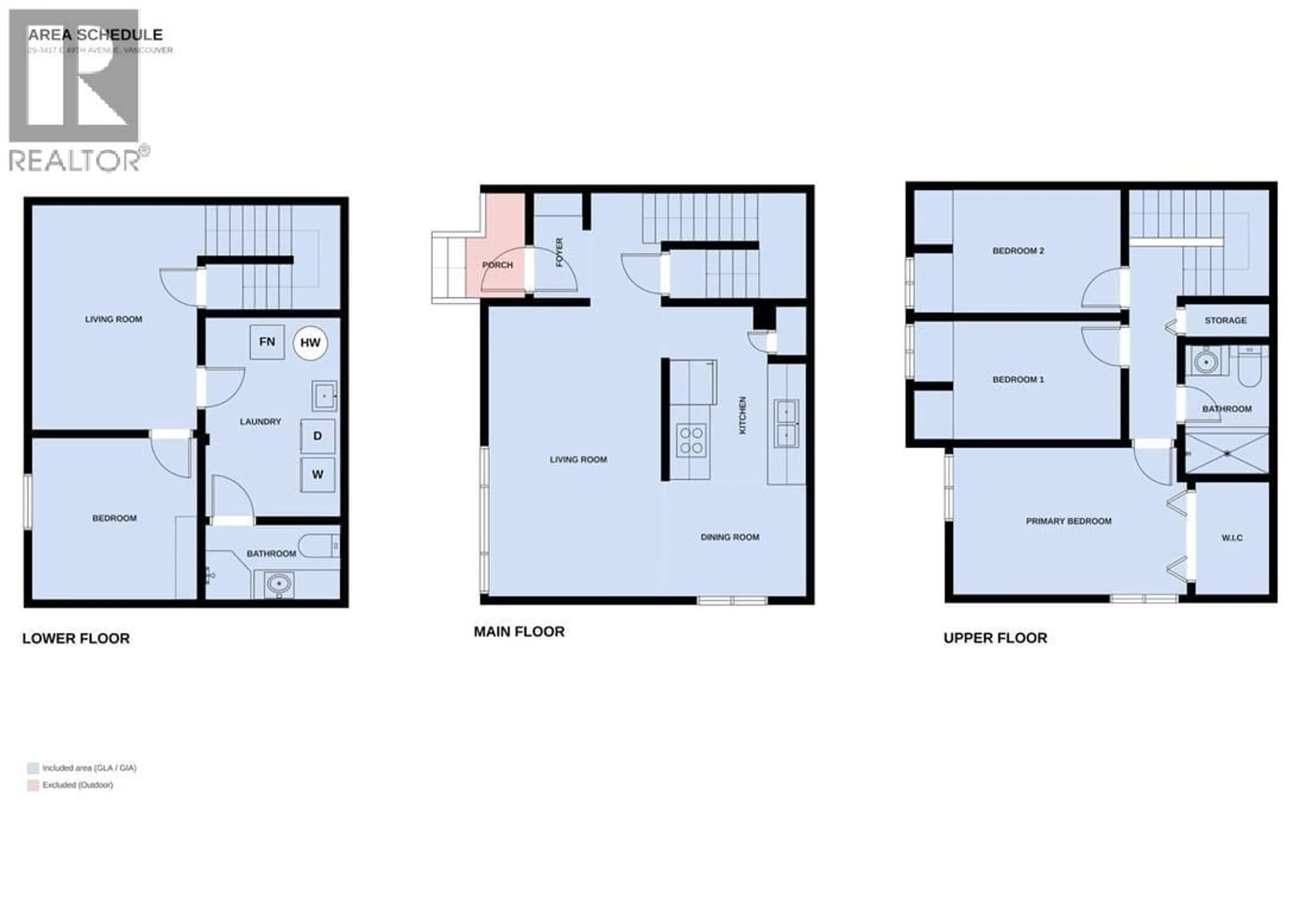 Floor plan for 29 - 3417 49TH AVENUE, Vancouver British Columbia V5S1M1