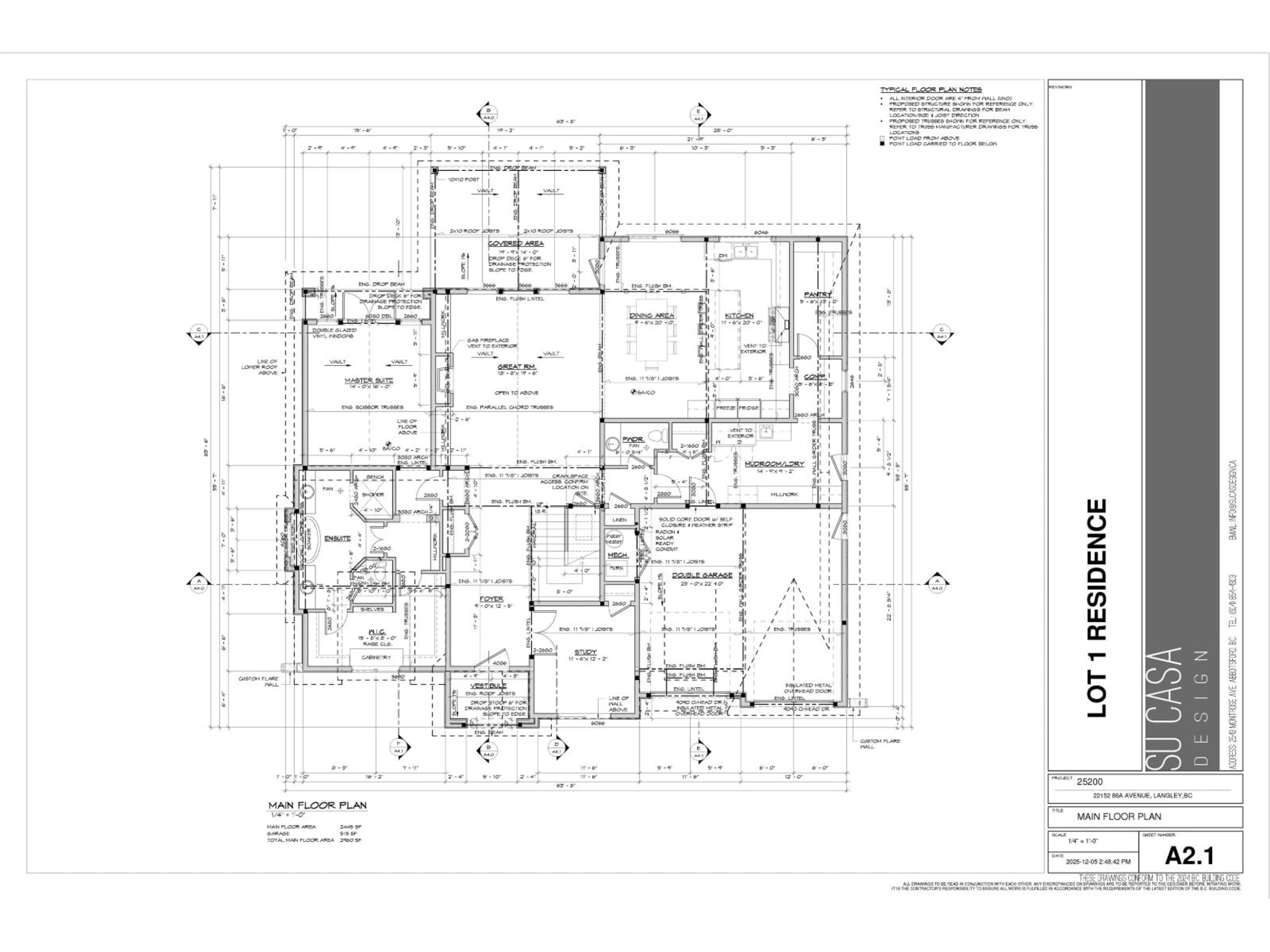 Floor plan for LT.1 - 22152 86A AVENUE, Langley British Columbia V1M3S8