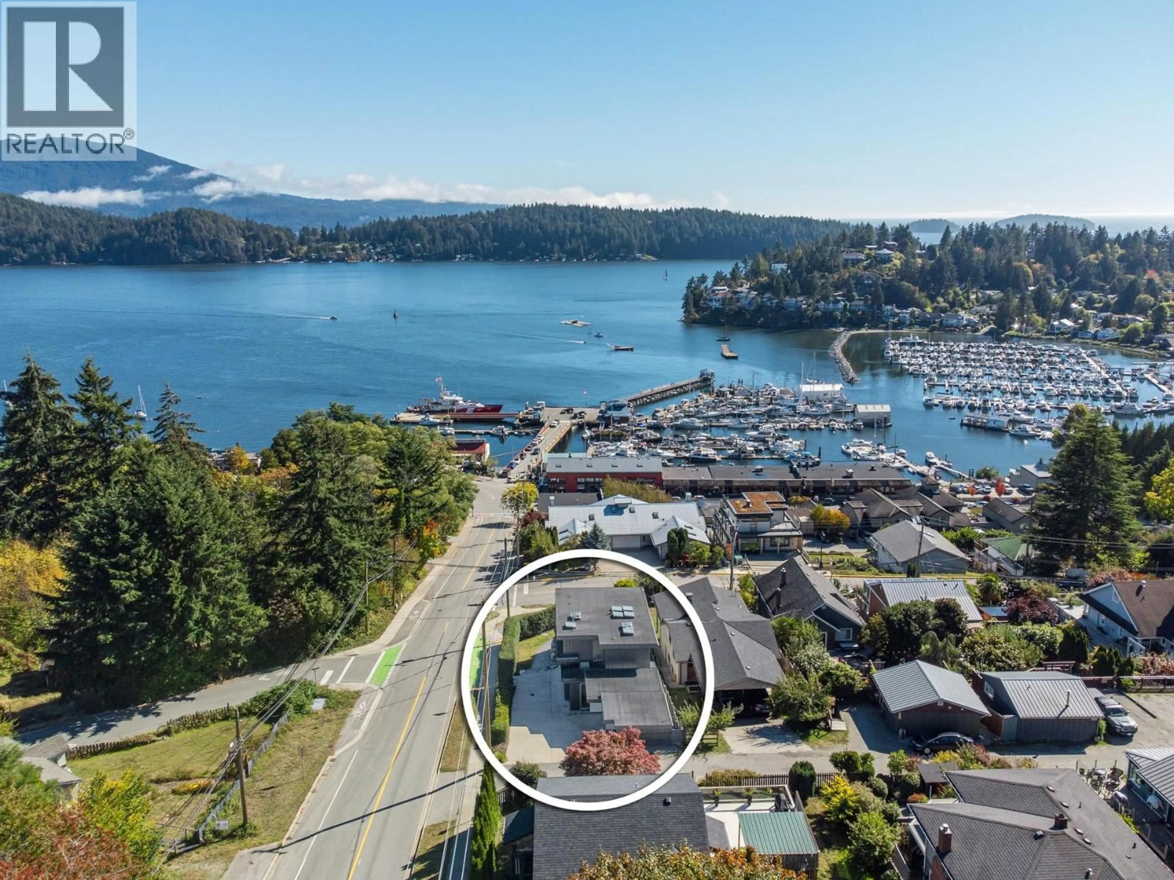 A pic from outside/outdoor area/front of a property/back of a property/a pic from drone, water/lake/river/ocean view for 531 FLETCHER ROAD, Gibsons British Columbia V0N1V9