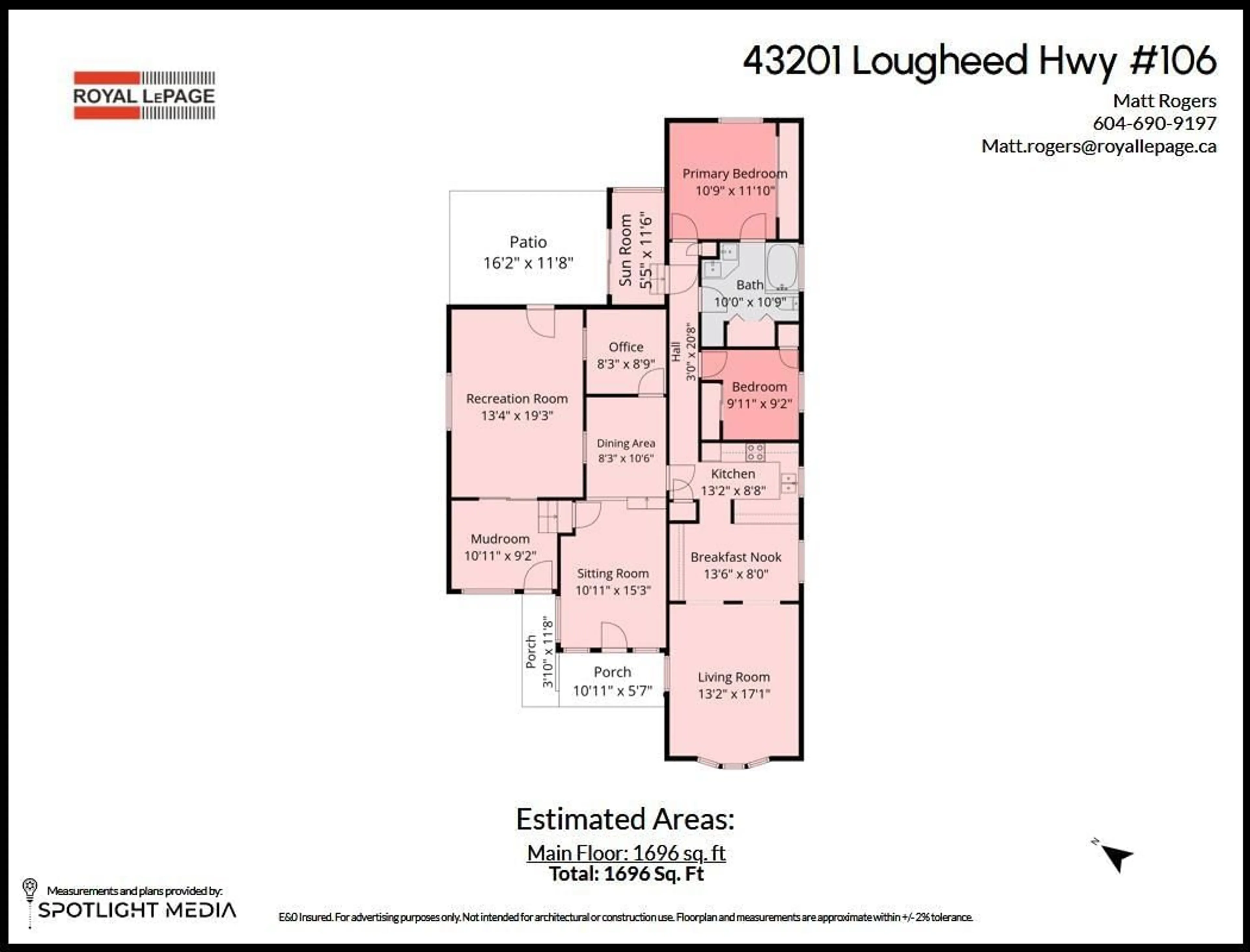 Floor plan for 106 - 43201 LOUGHEED HIGHWAY, Mission British Columbia V0M1G0