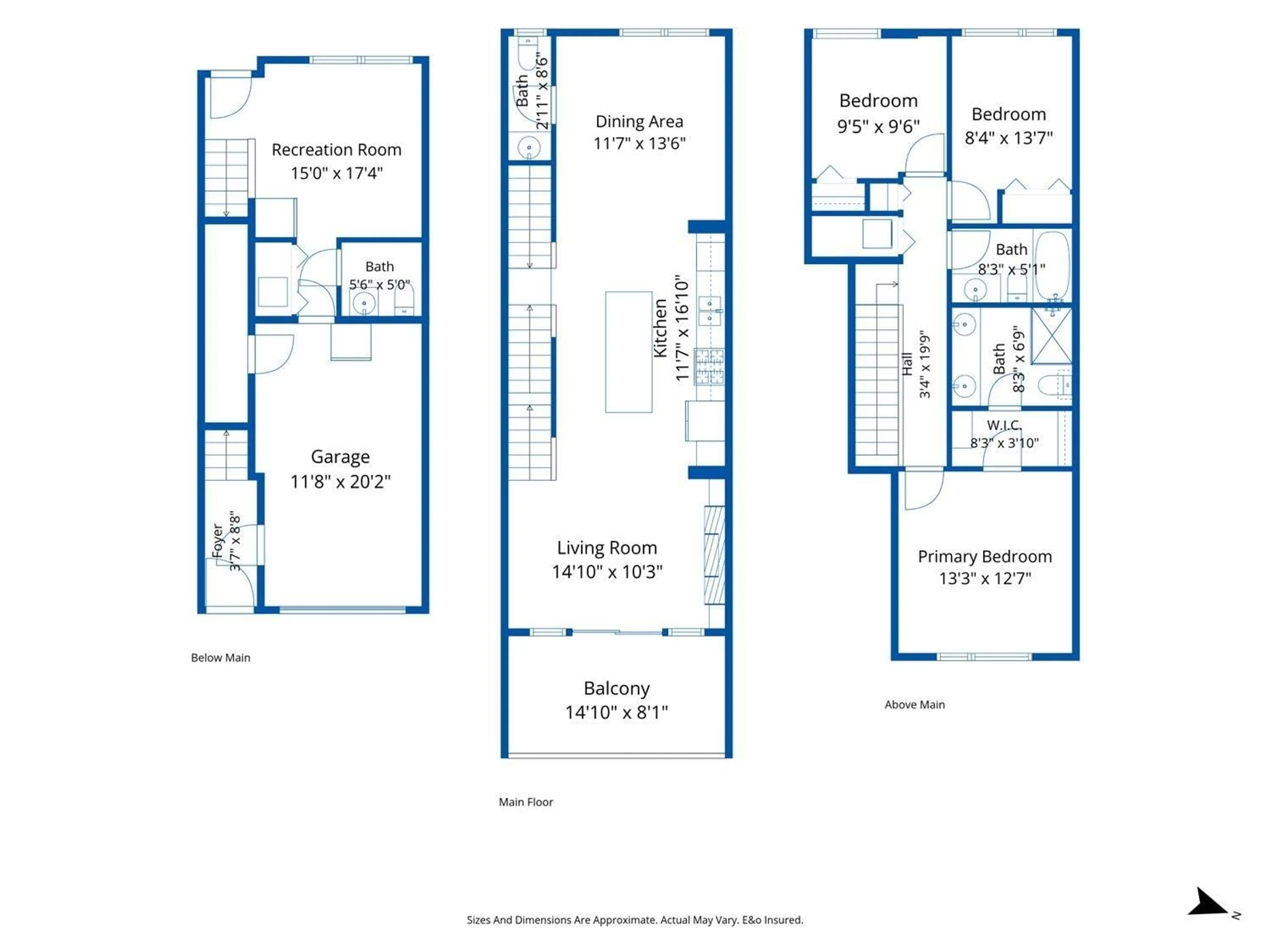 Floor plan for 12 - 8413 MIDTOWN WAY, Chilliwack British Columbia V2P2N1